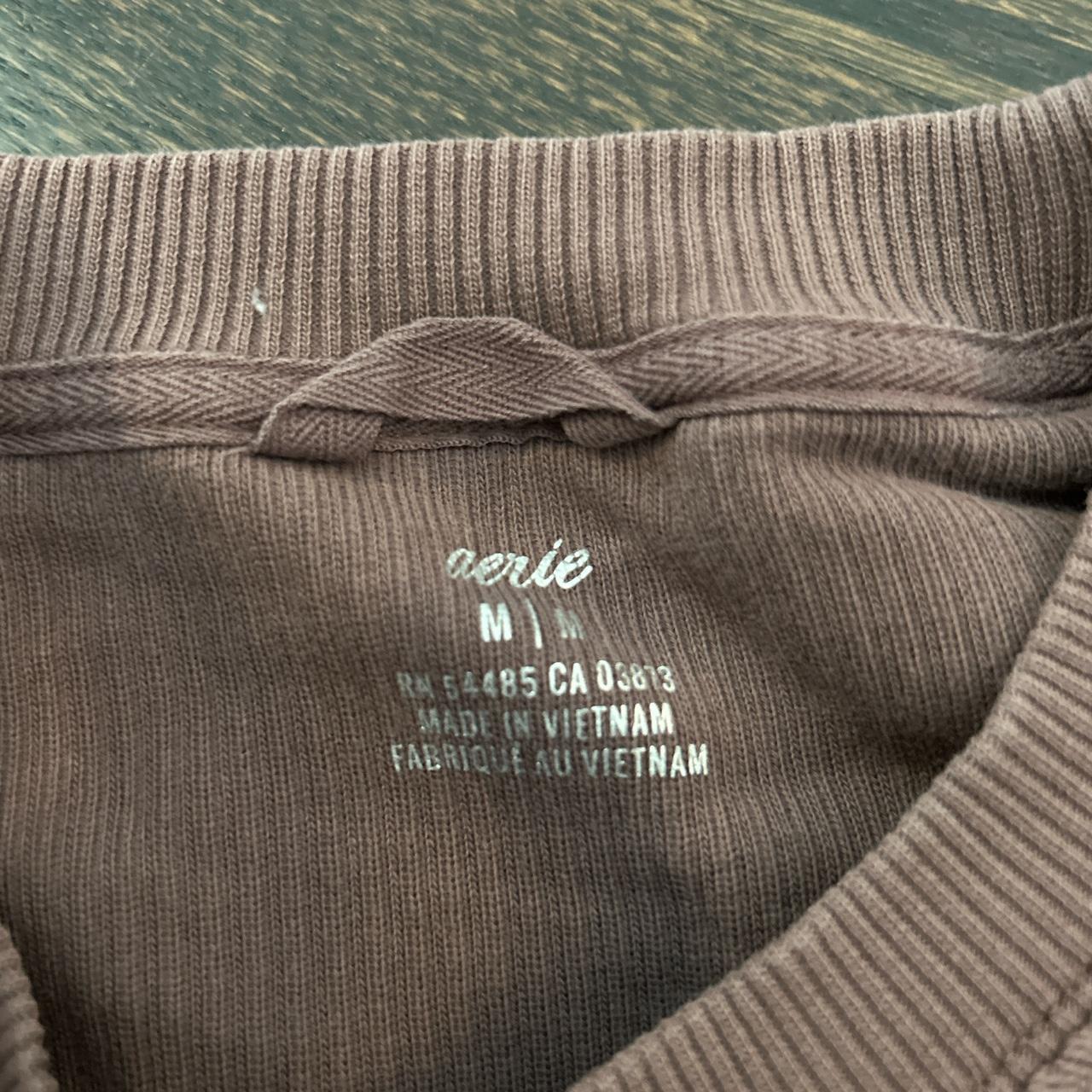 Aerie Waffle Knit Sweatshirt Size Medium Cute Depop