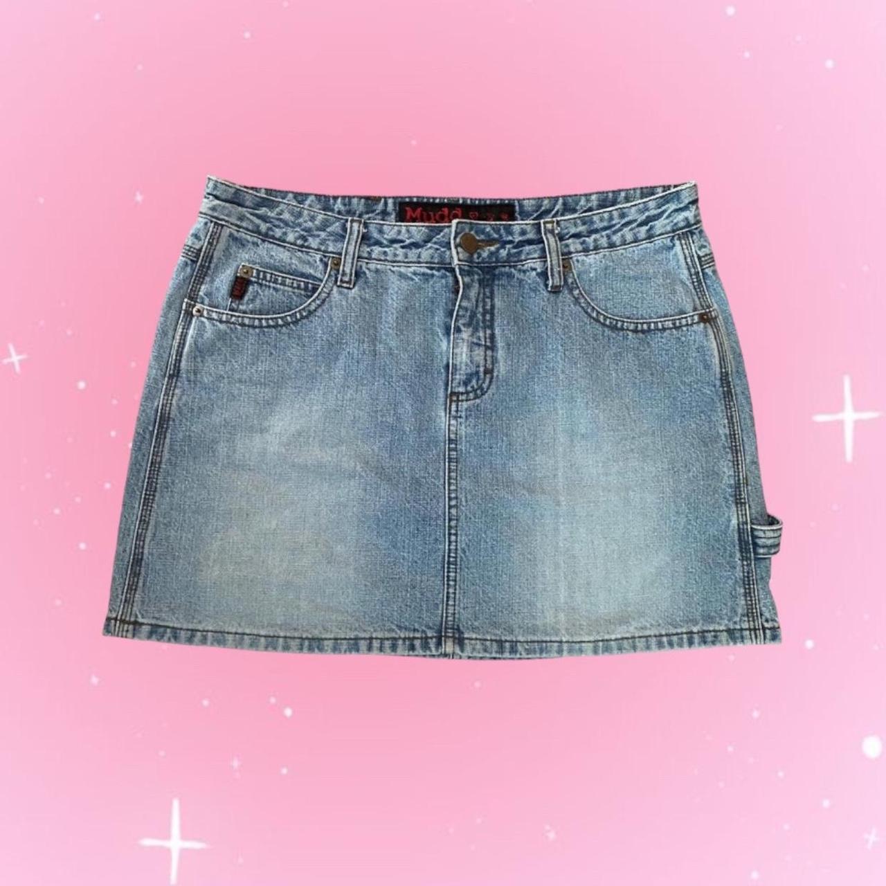 mudd denim mini skirt ~y2k style