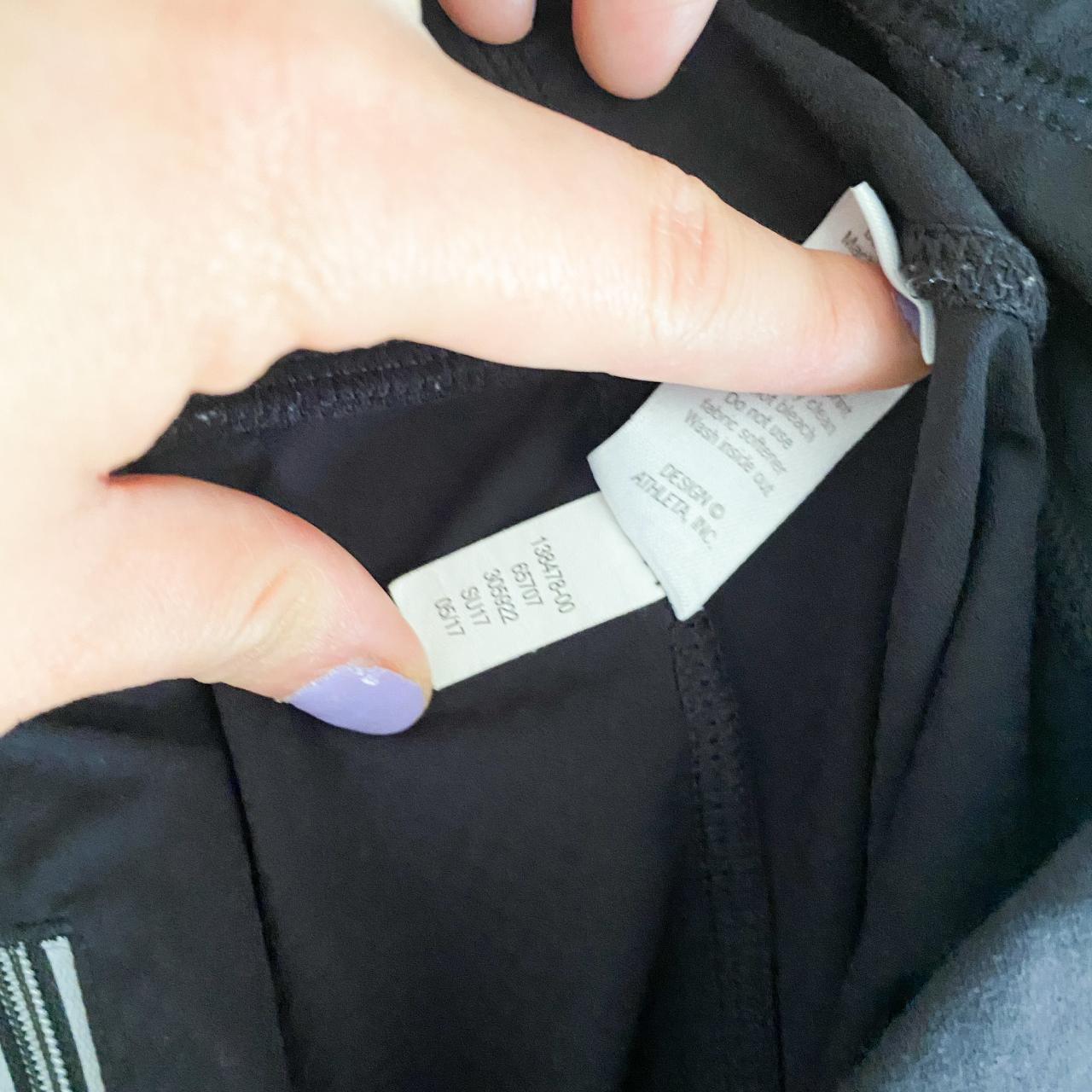 ATHLETA Black Dobby Be Free Knicker Leggings Crop