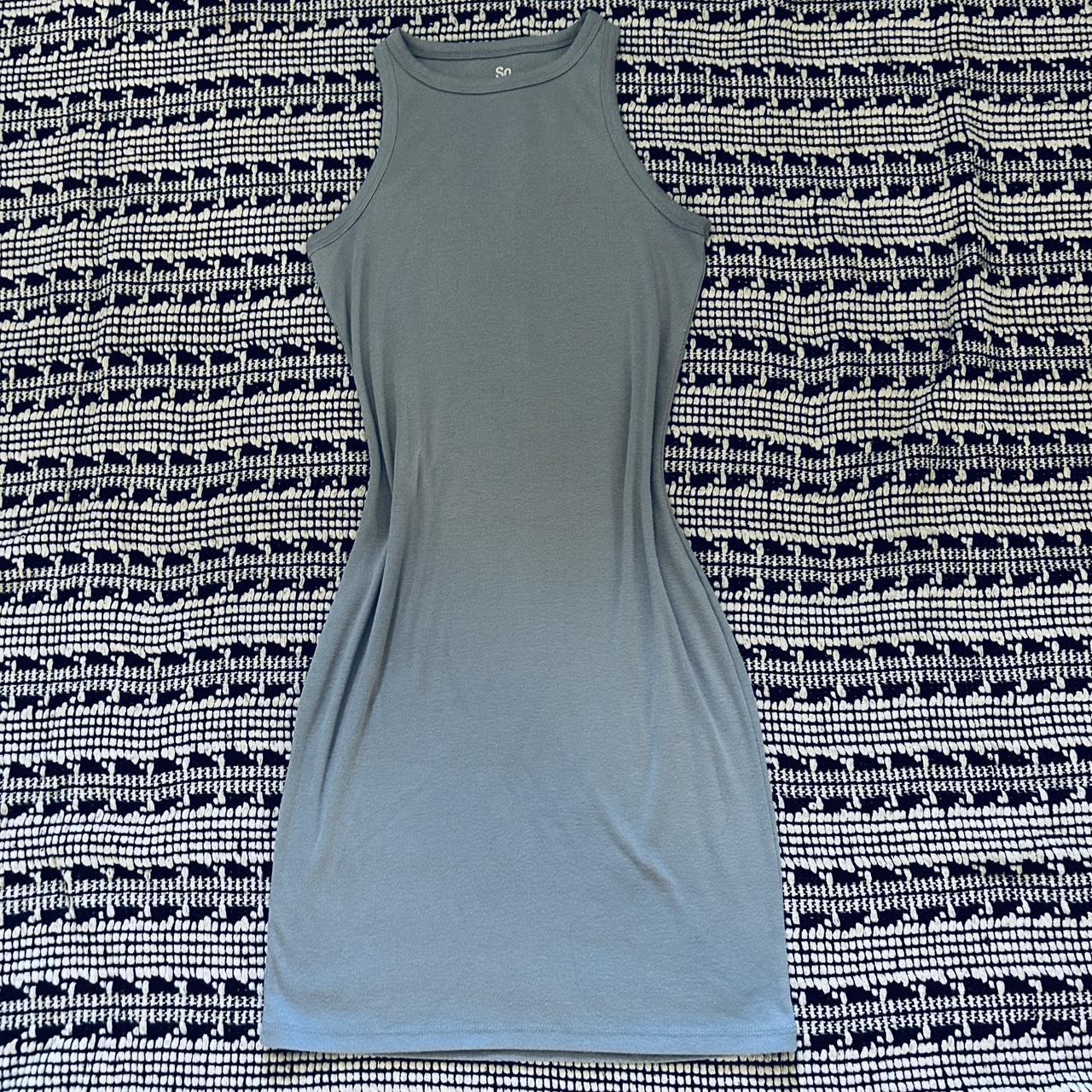 simple light blue dress Depop