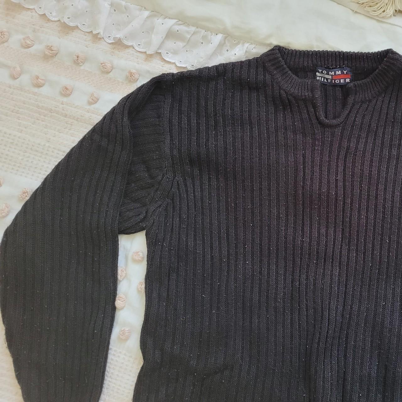 ☆TOMMY HILFIGURE☆ This black woollen knit is a must.... - Depop