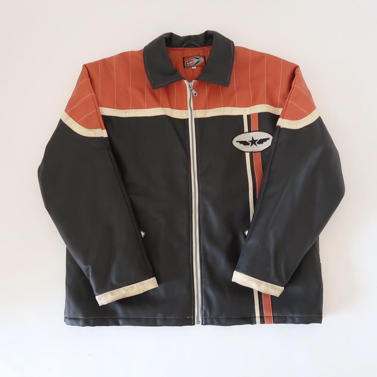 Amazing vintage leather moto cross jacket 🥵🧡 men’s... - Depop