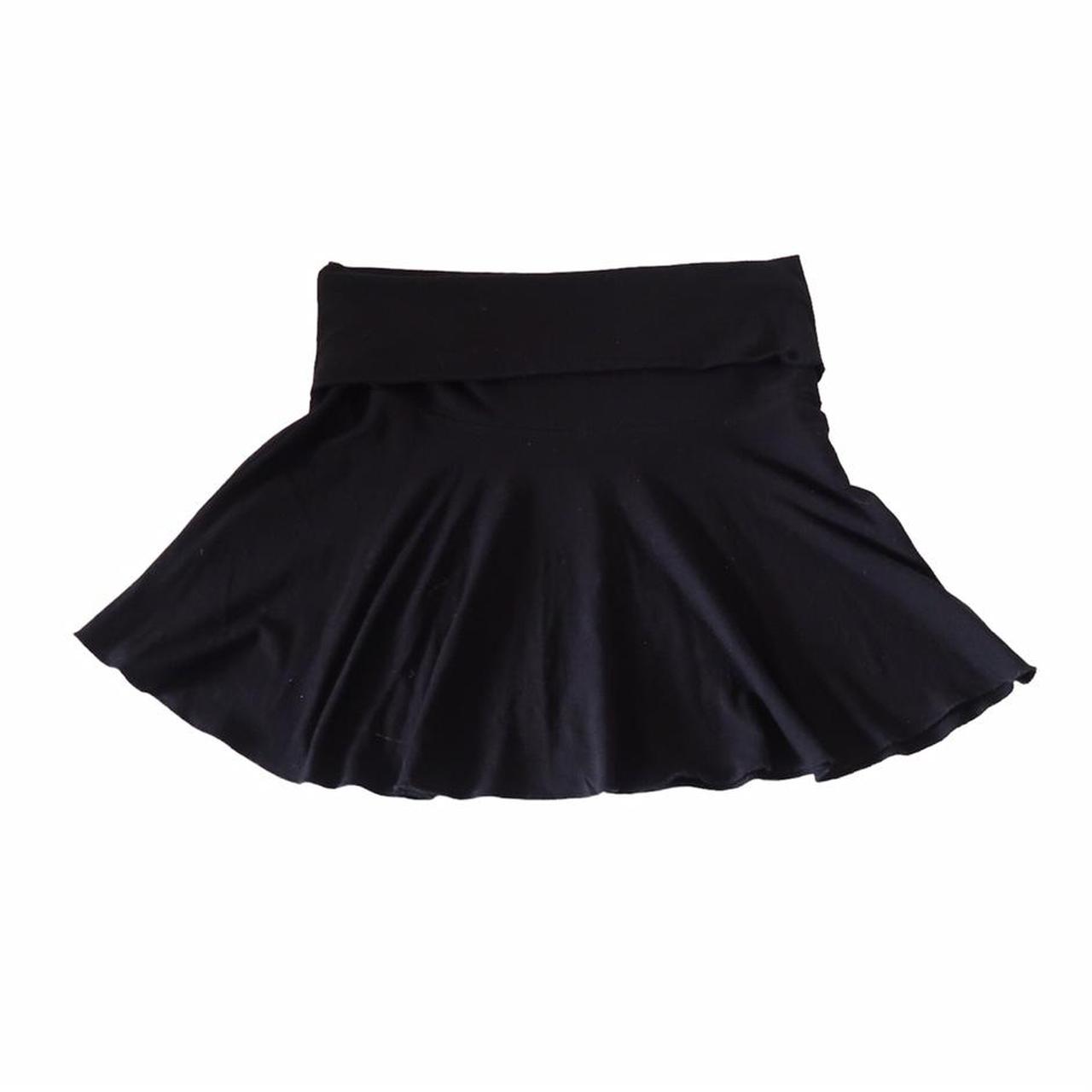 Adorable vintage y2k black mini skirt with... - Depop