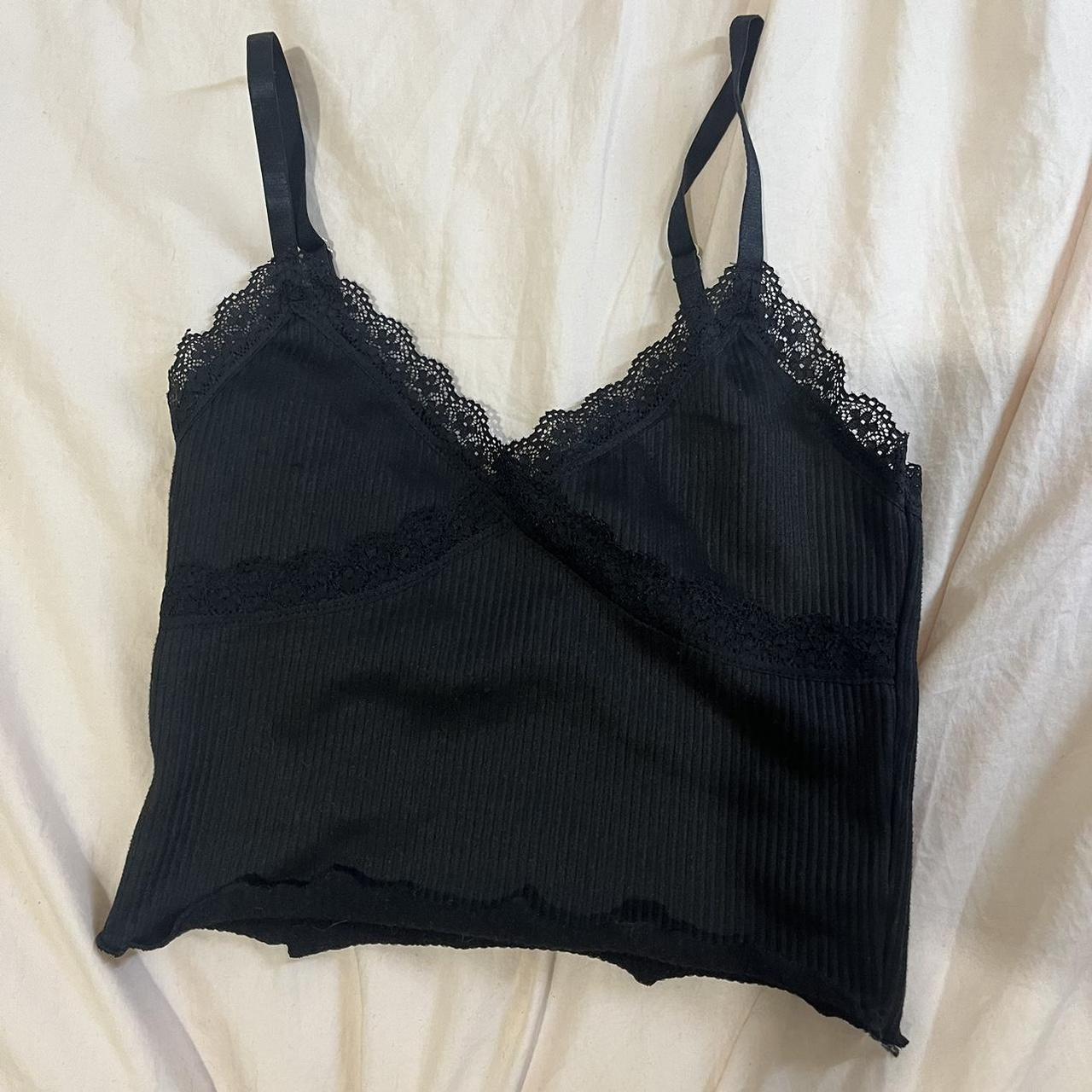 lacy cami from h&m size xs worn a few times but... - Depop