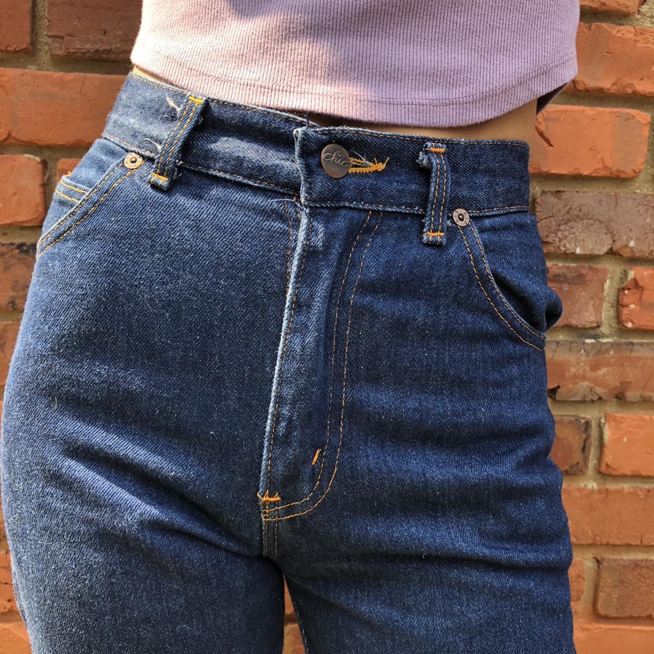 Vintage 70s Chic Jeans cutest high waisted vintage... - Depop