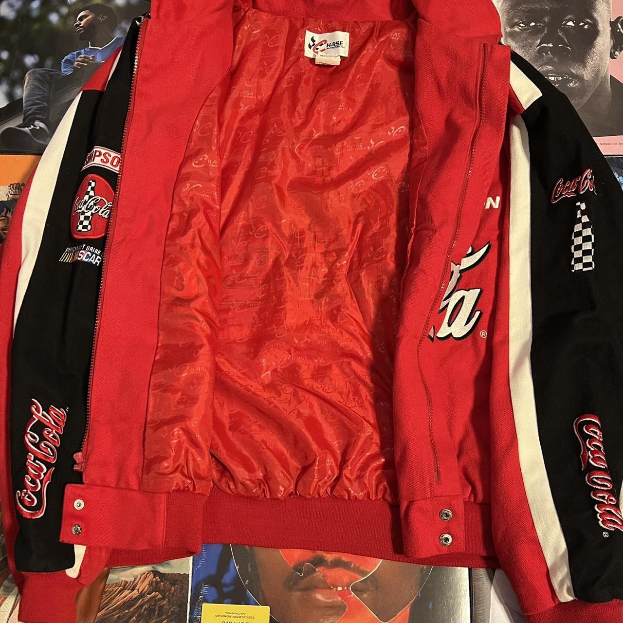 Coca Cola race car jacket by Chase Authentics! Size... Depop