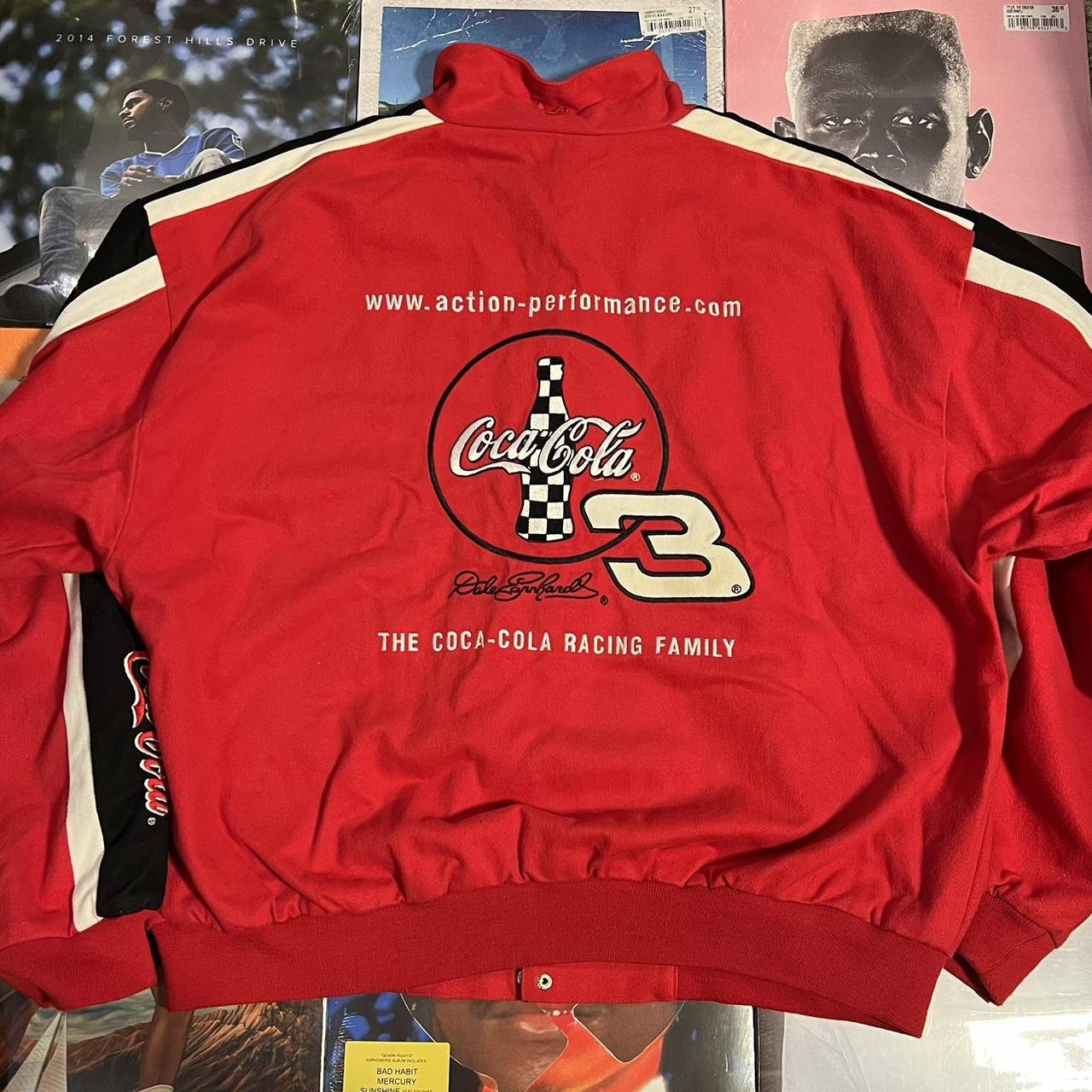 Coca Cola race car jacket by Chase Authentics! Size... Depop