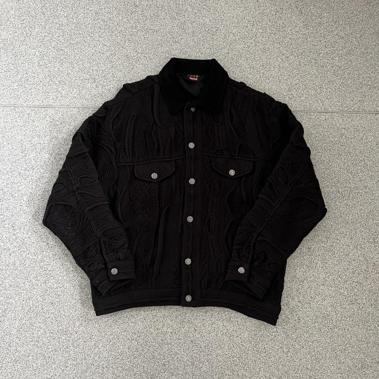 Supreme Coogi Black Trucker Jacket Medium Size I... - Depop