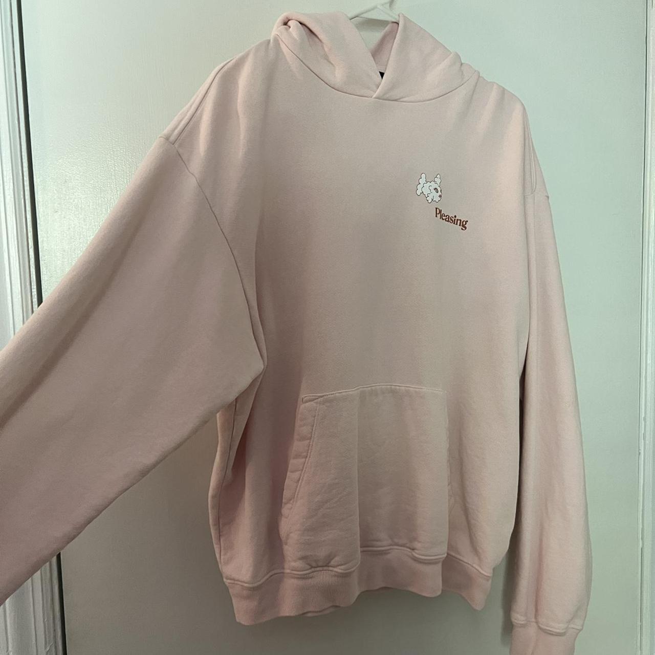 Pleasing Women's Pink Hoodie Depop