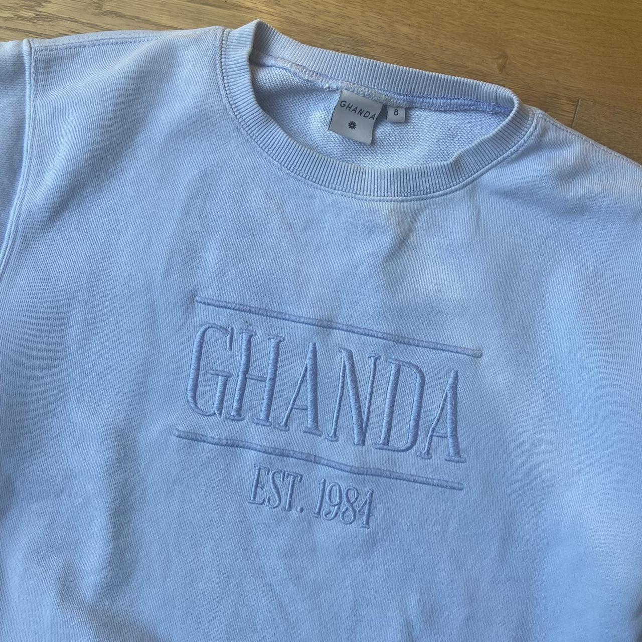 GHANDA blue sweater/jumper Perfect condition, worn... Depop