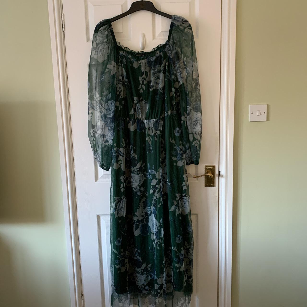 Shein curve maxi dress size 3xl (22). Green with
