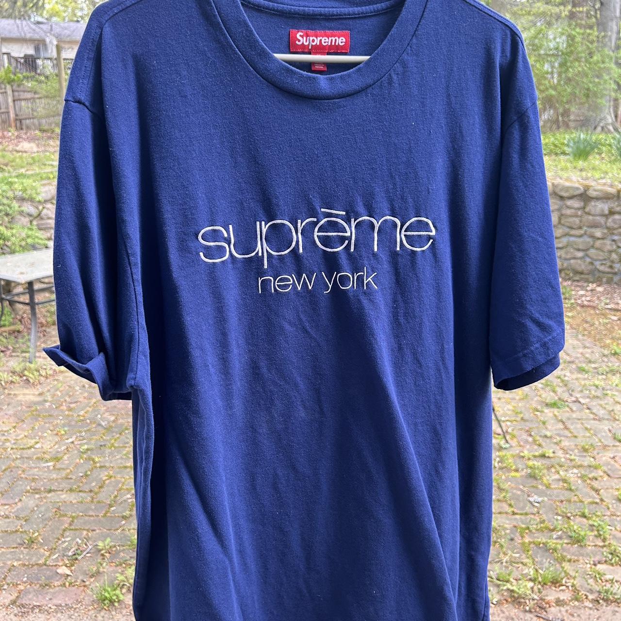 トップス Supreme Tape Tee XL Navy Supreme Tape Tee Navy Men's - SS25 - US