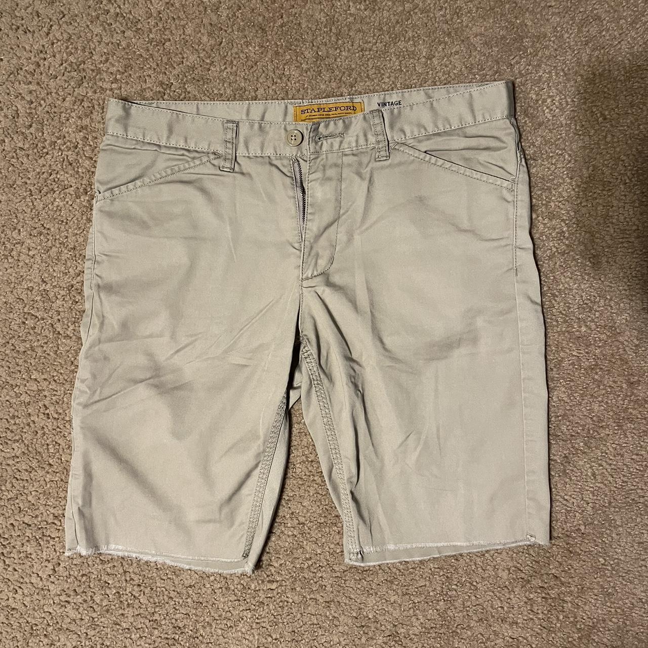 Men’s cutoff khaki shorts Brand Stapleford Size... Depop