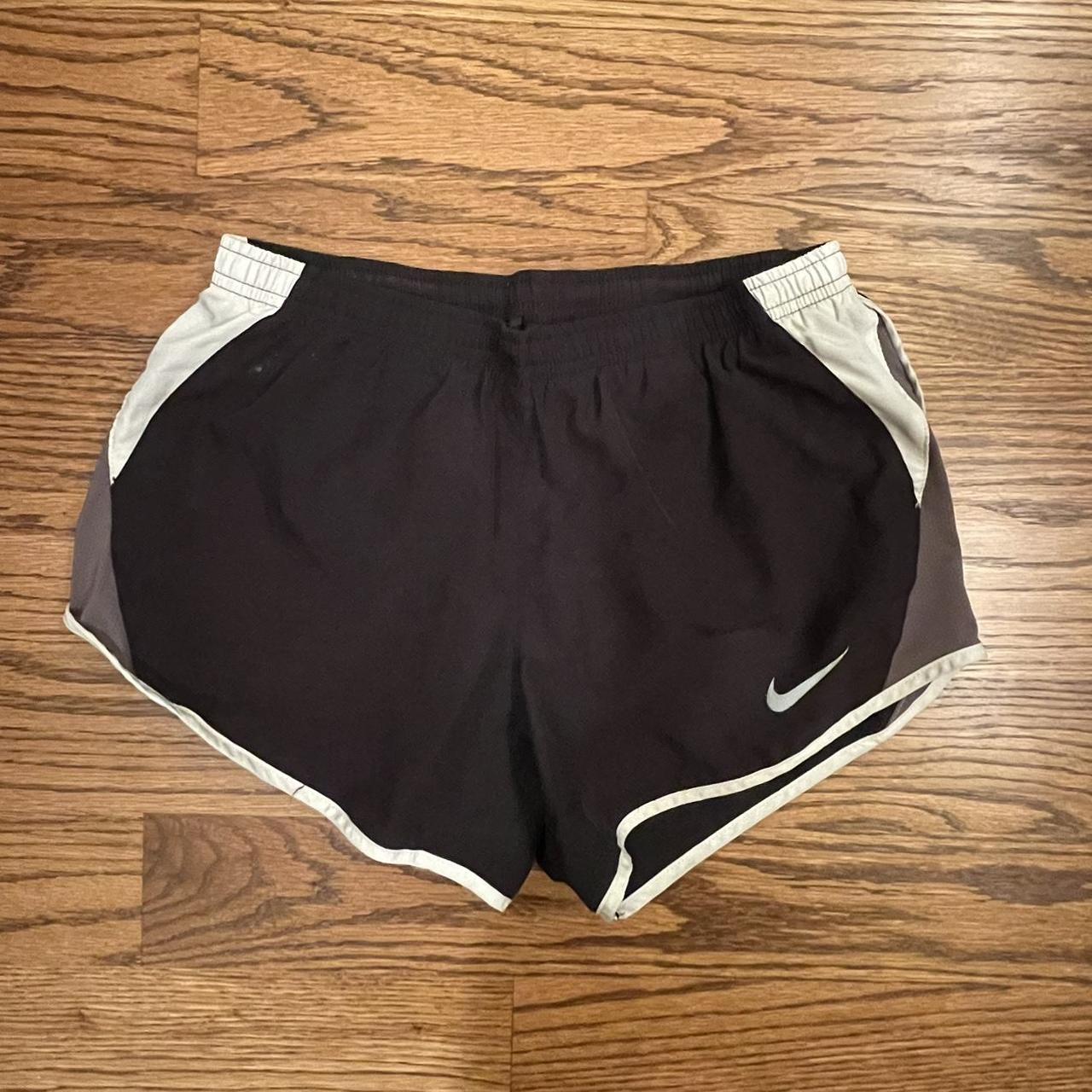 black nike athletic dri-fit shorts size small - Depop