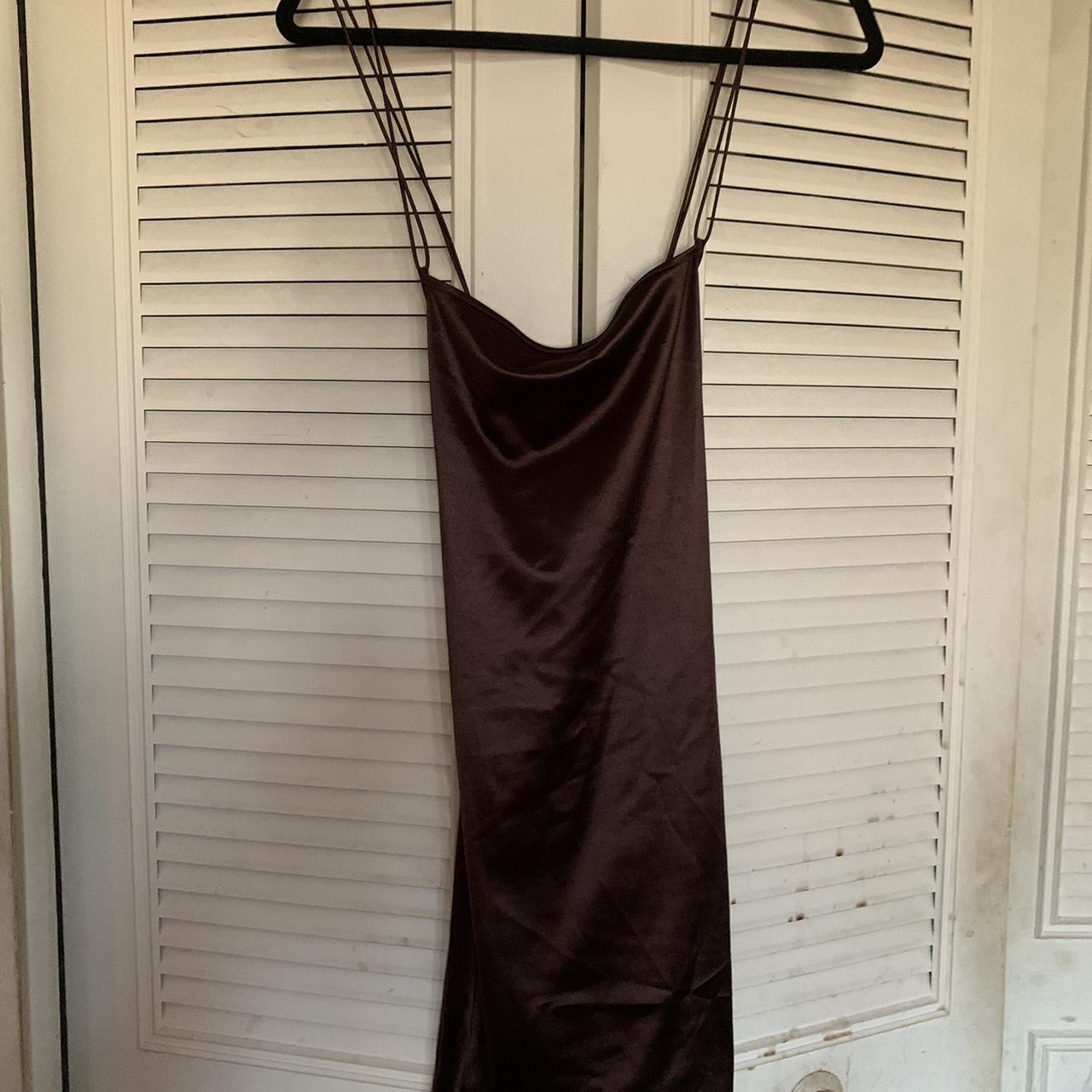 H&M Women's Brown and Black Dress (2)