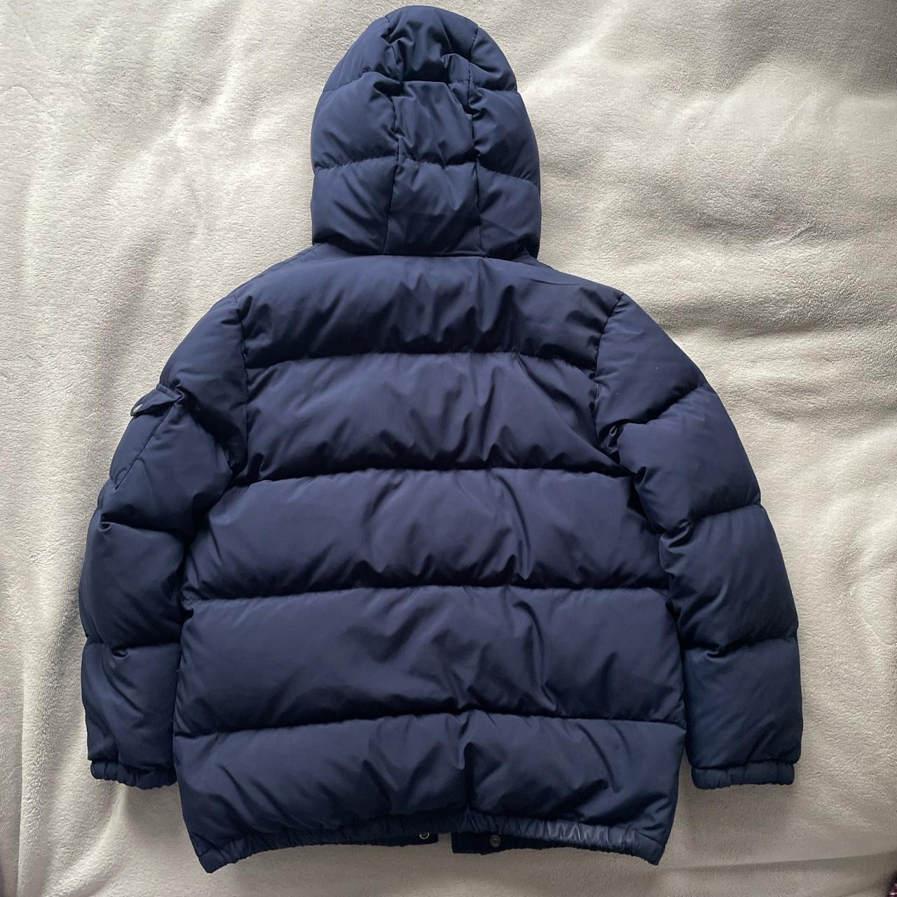 Ralph Lauren puffer coat navy with green lining Kids... - Depop