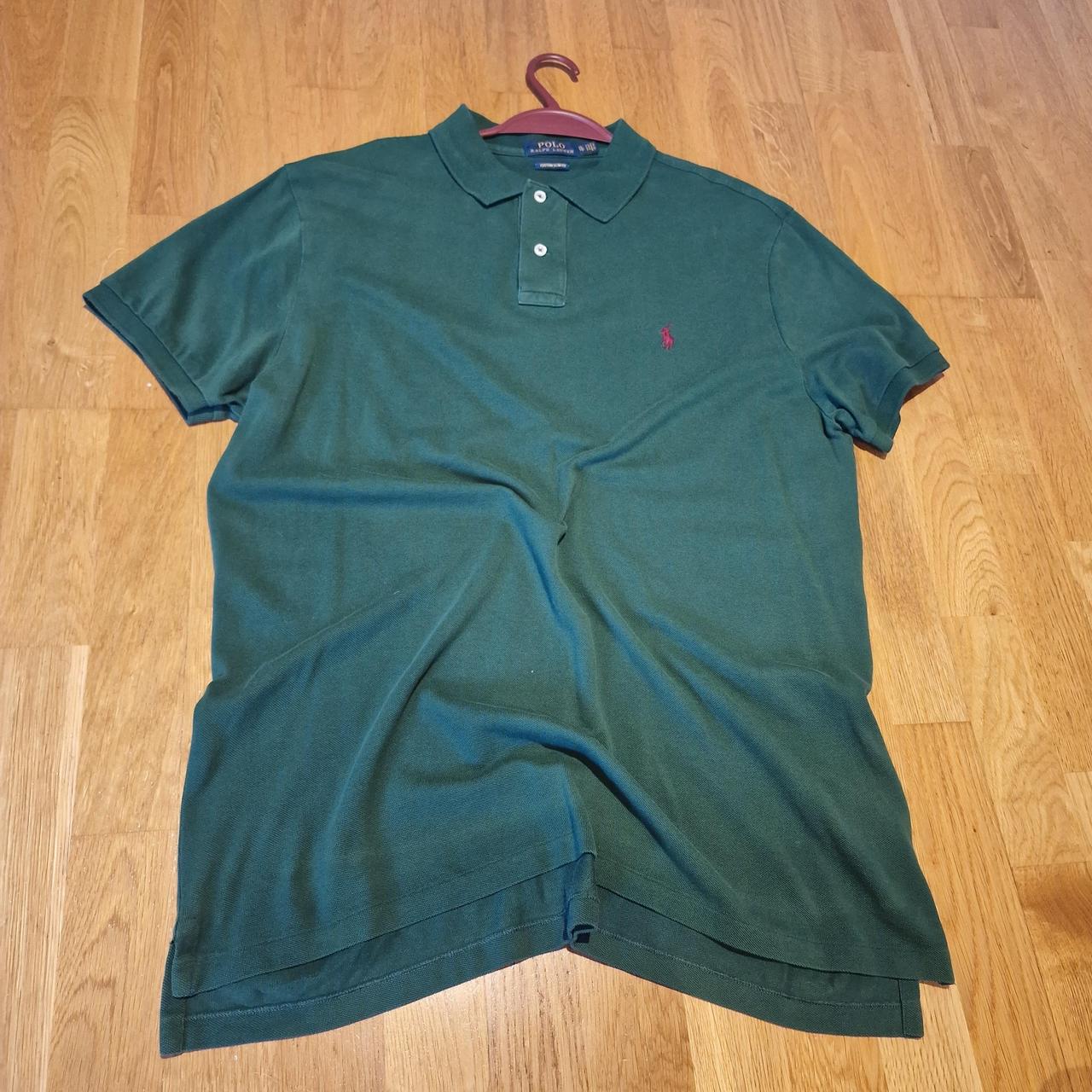 Polo Ralph Lauren Men's Green and Khaki Polo-shirts | Depop