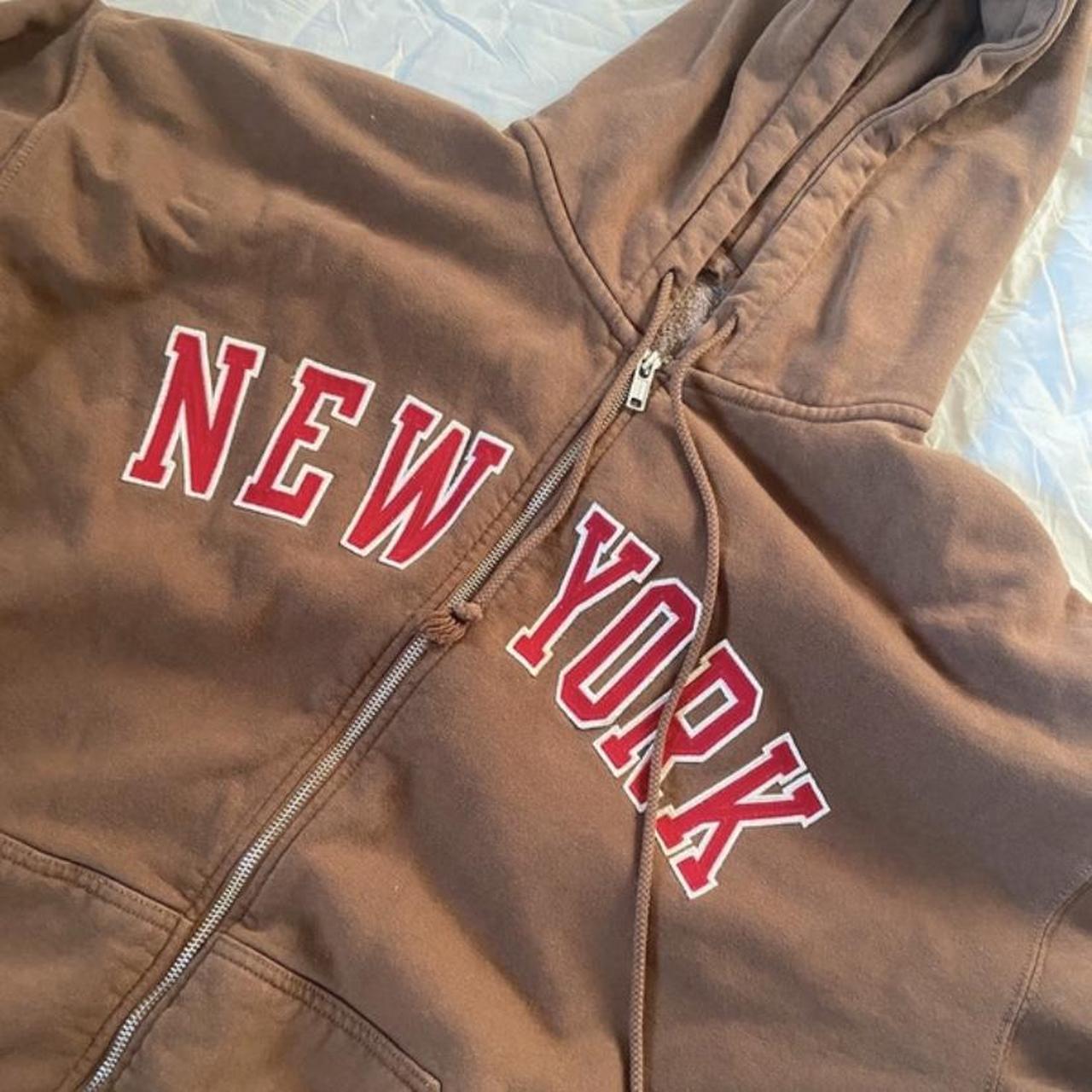 Brandy Melville New York Pullover Hoodie Tan Size M - $65 - From Talya