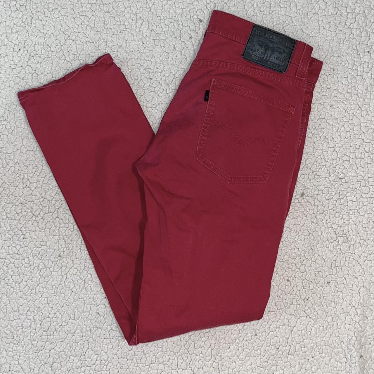 levi s 511 deep red jeans size W30 L32 no