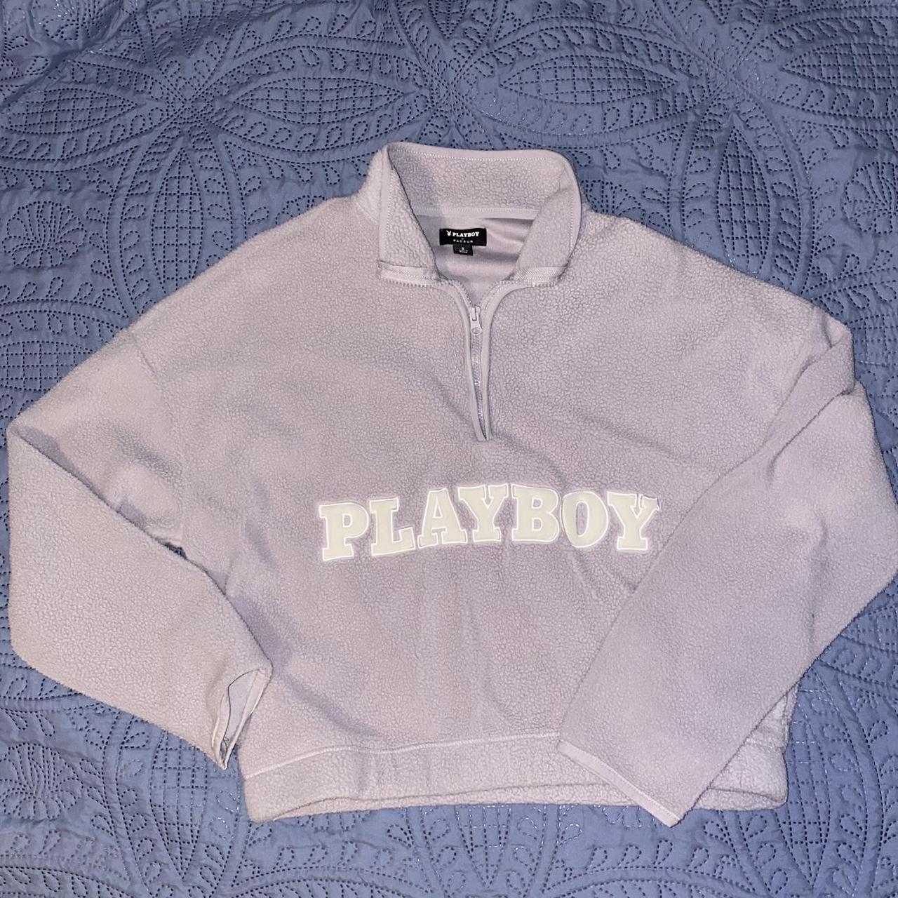 Playboy Women's Sweatshirt Grey/Purple S – Playboy by Pacsun