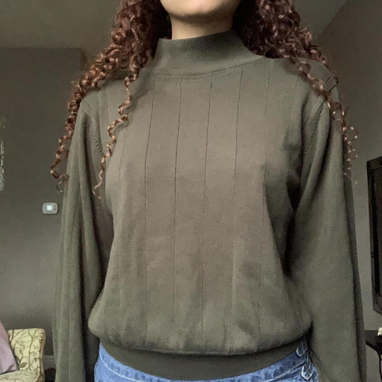 Green Turtleneck Sweater Shipping Is 7 40 Or Depop   P0 