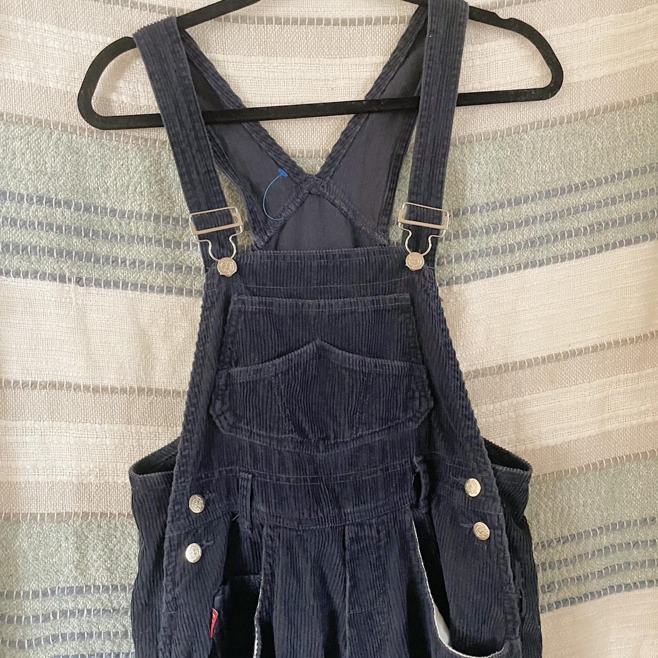 Women's Navy Dungareesoveralls Depop