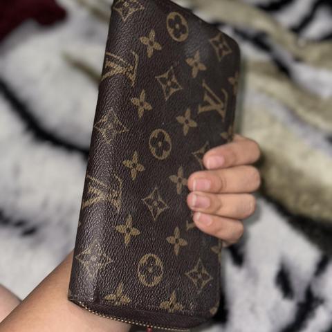 Louis Vuitton Brazza Wallet Monogram Grey in - Depop