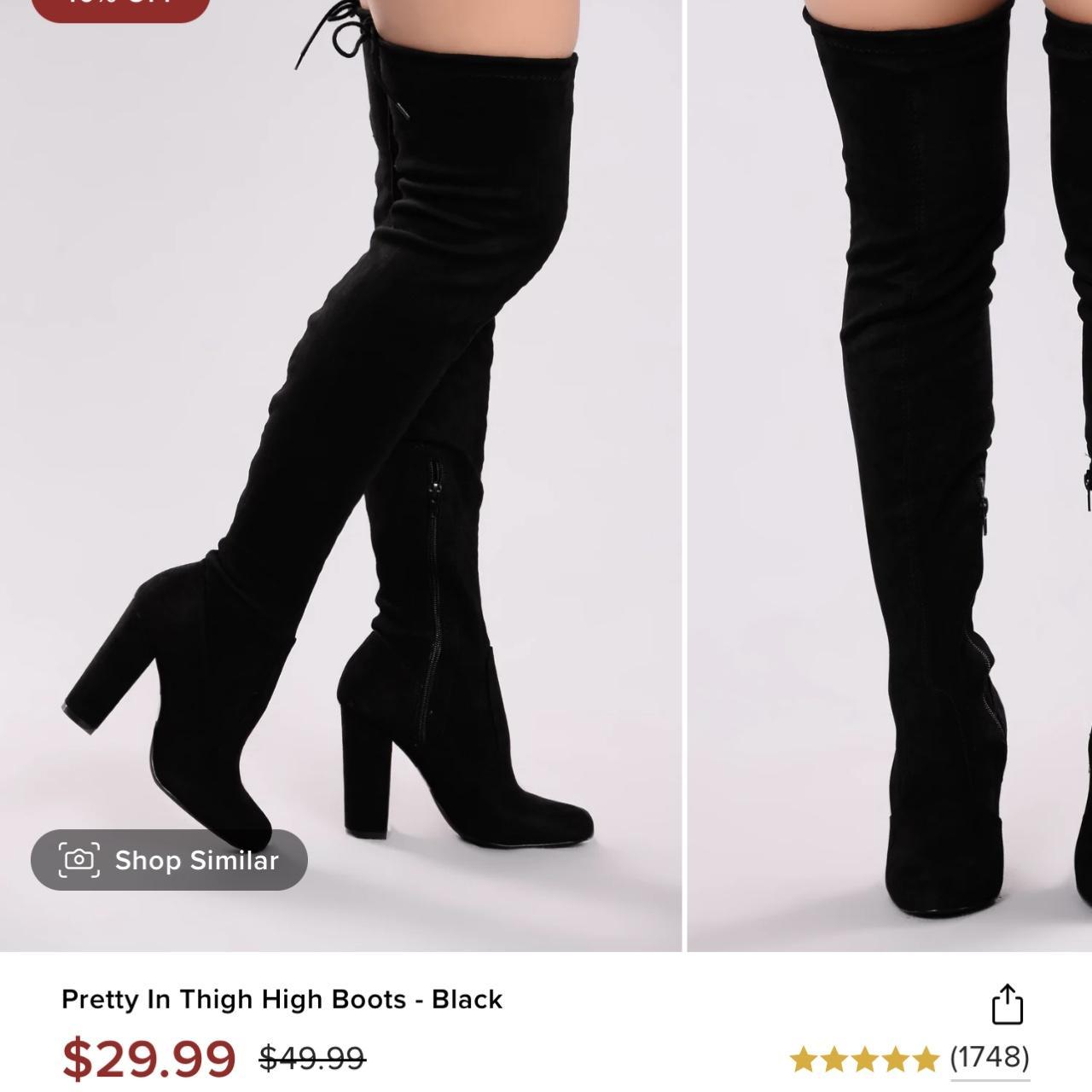 Fashion Nova thigh high boots. NEVER WORN. DM for... - Depop