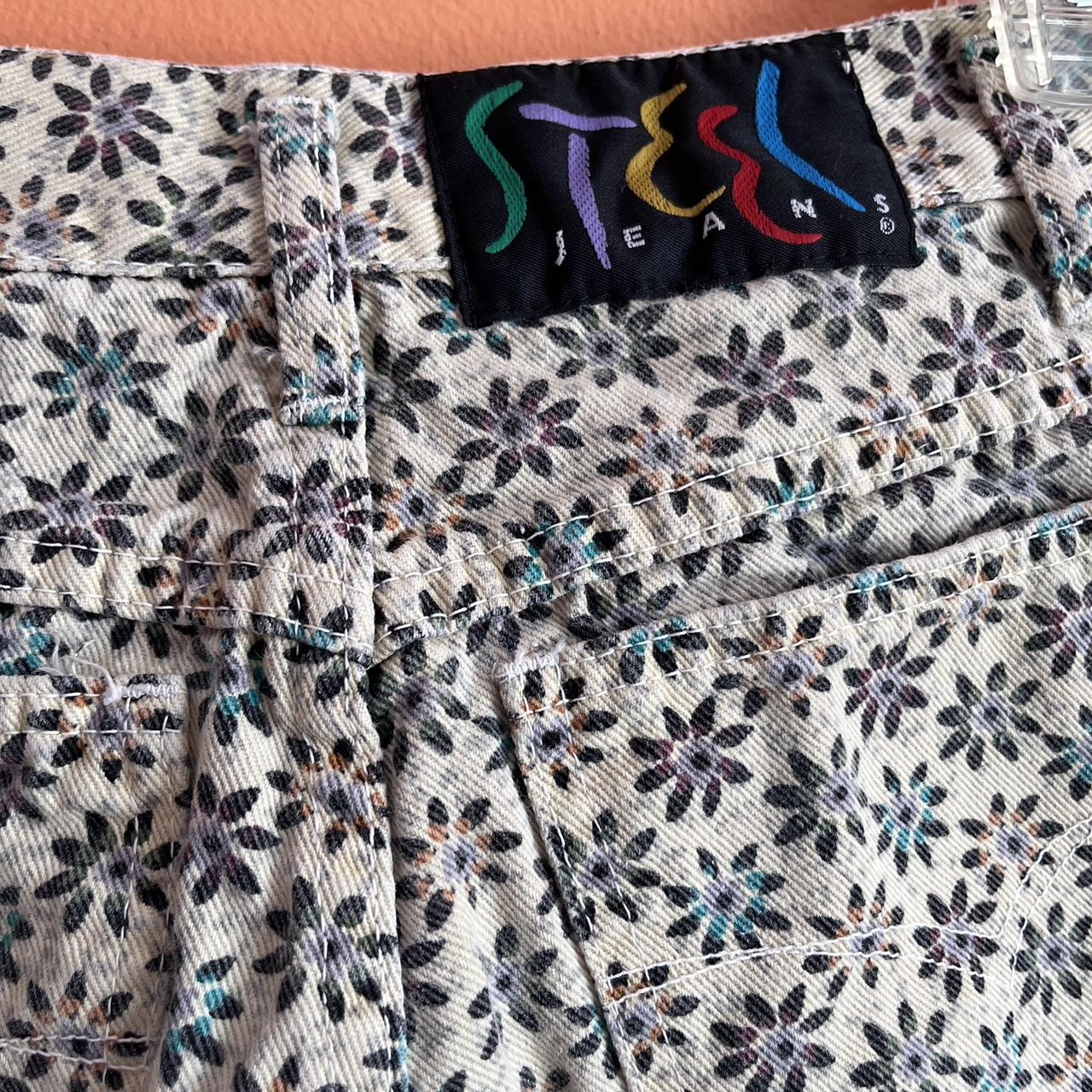 Hi!! These are my vintage Steel Jeans patterned... - Depop