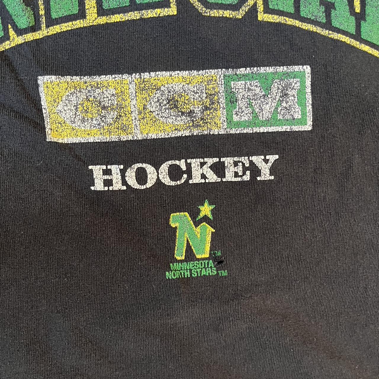 Vintage Minnesota North Stars CCM hockey t shirt.... - Depop