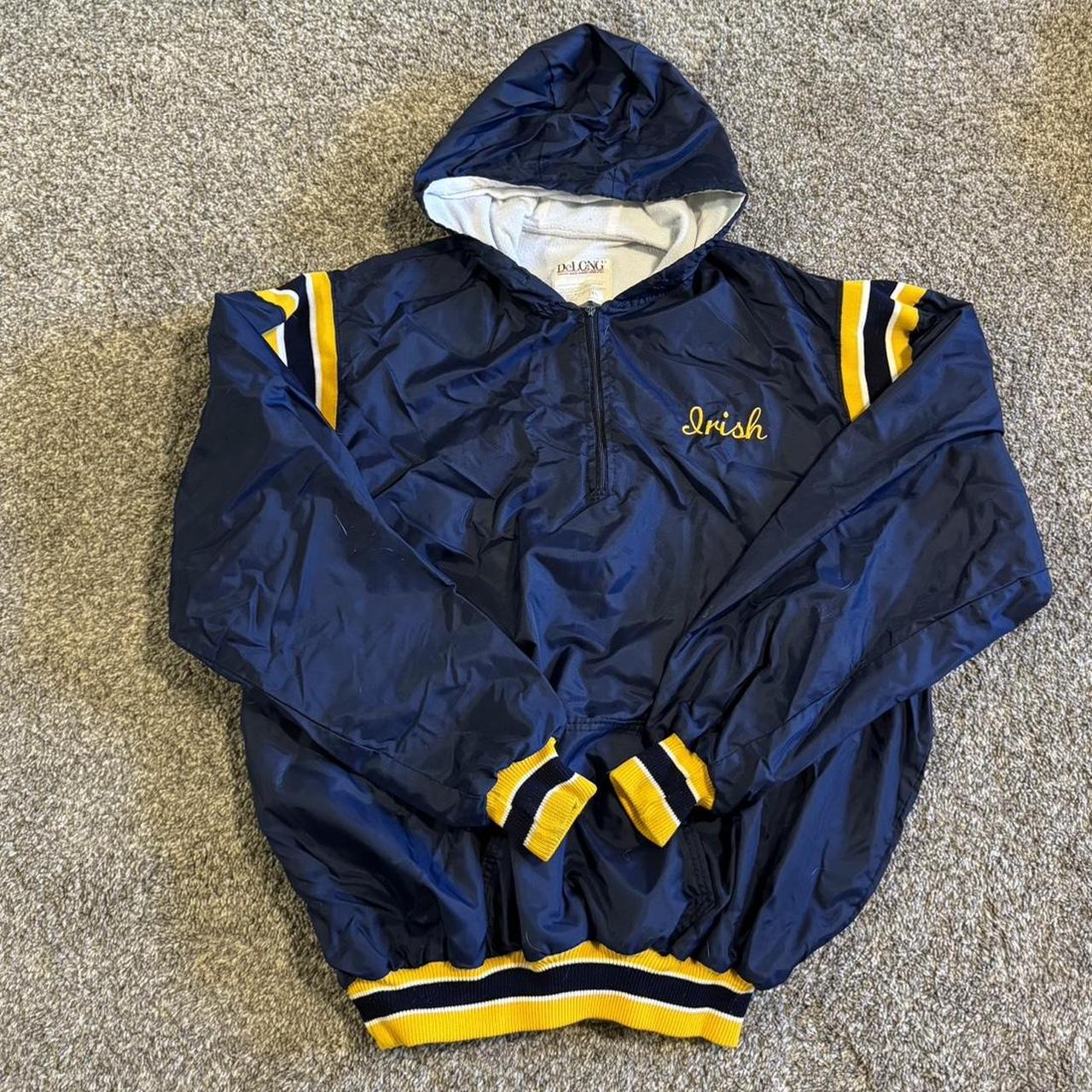 Super sick rare vintage Notre Dame windbreaker... - Depop