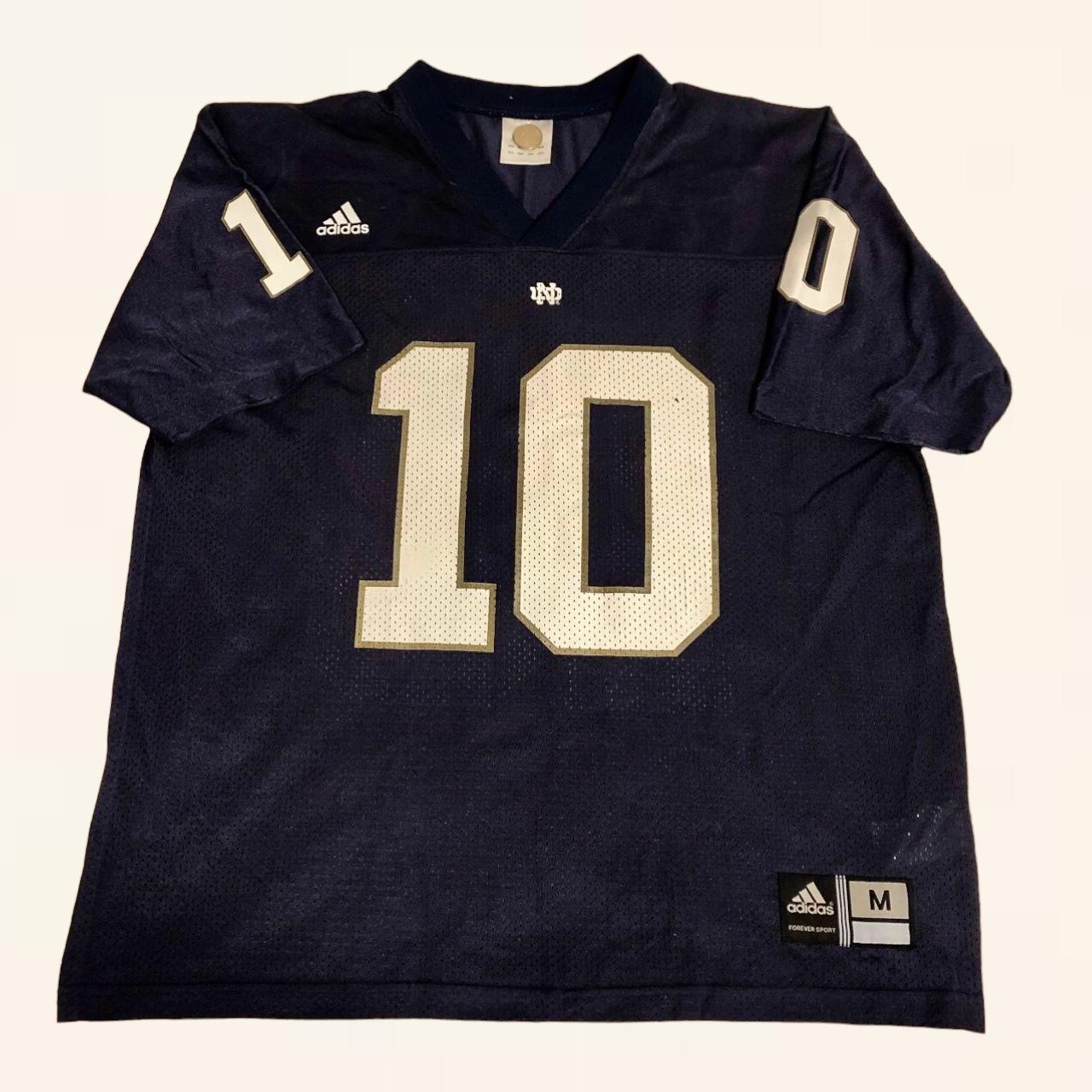 notre dame adidas number 10 jersey size medium good... Depop