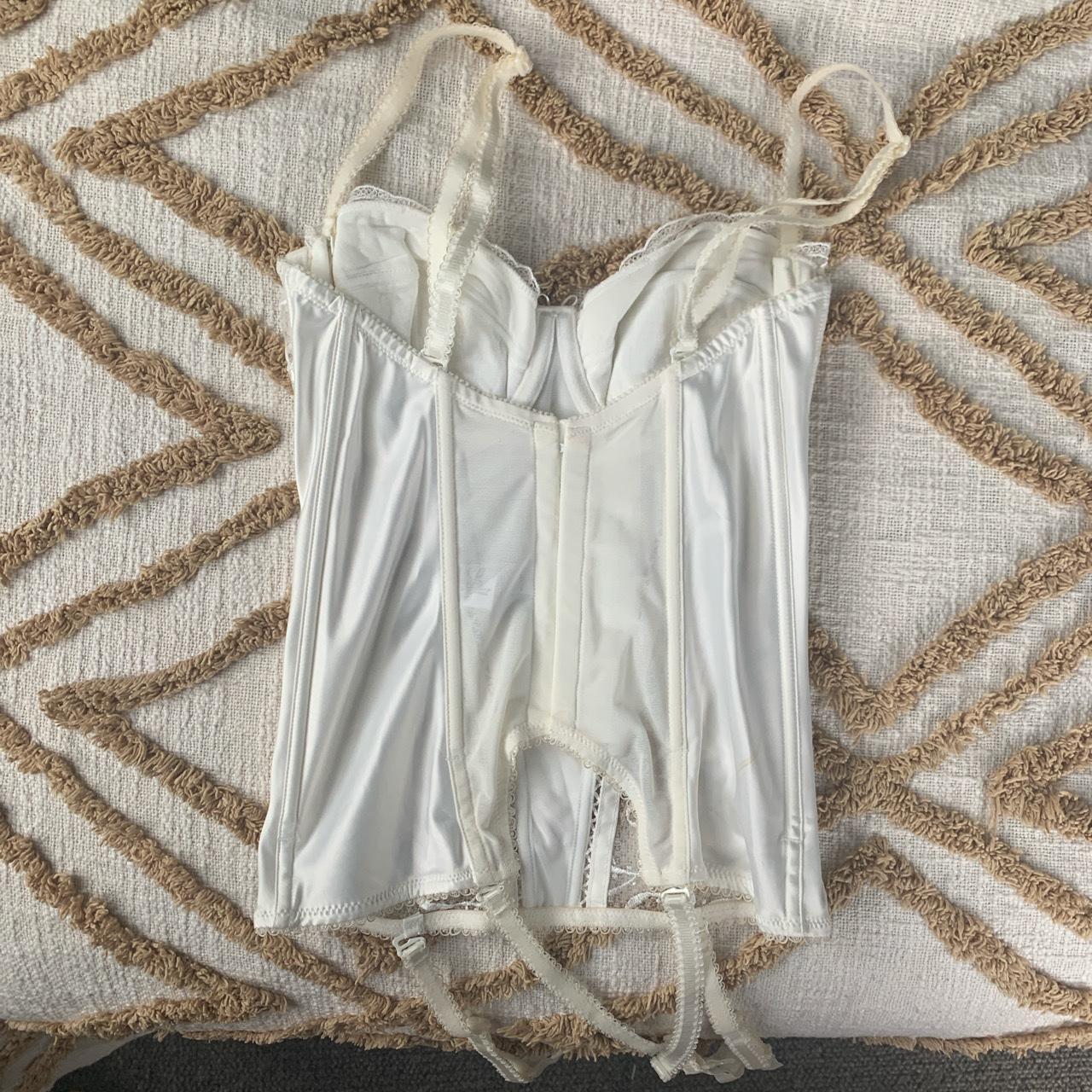 White corset! Cutest lingerie white corset. In built... - Depop