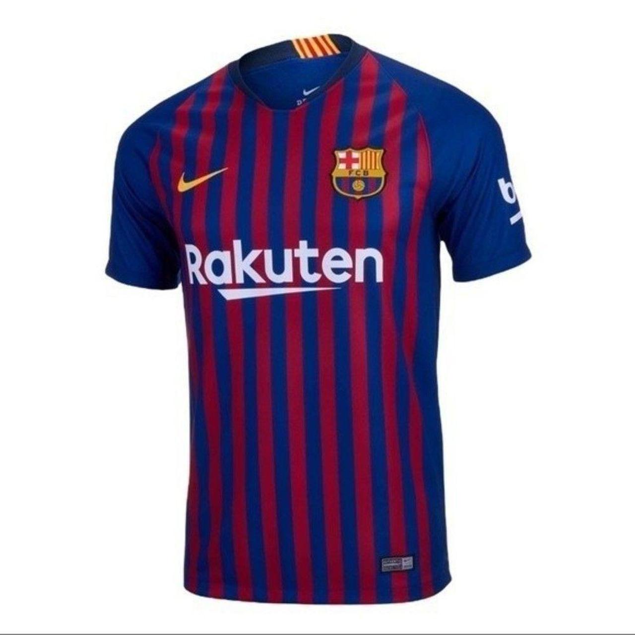 Nike Youth shops Unisex Barcelona 2018 Home soccer Jersey 894458-456 size XL