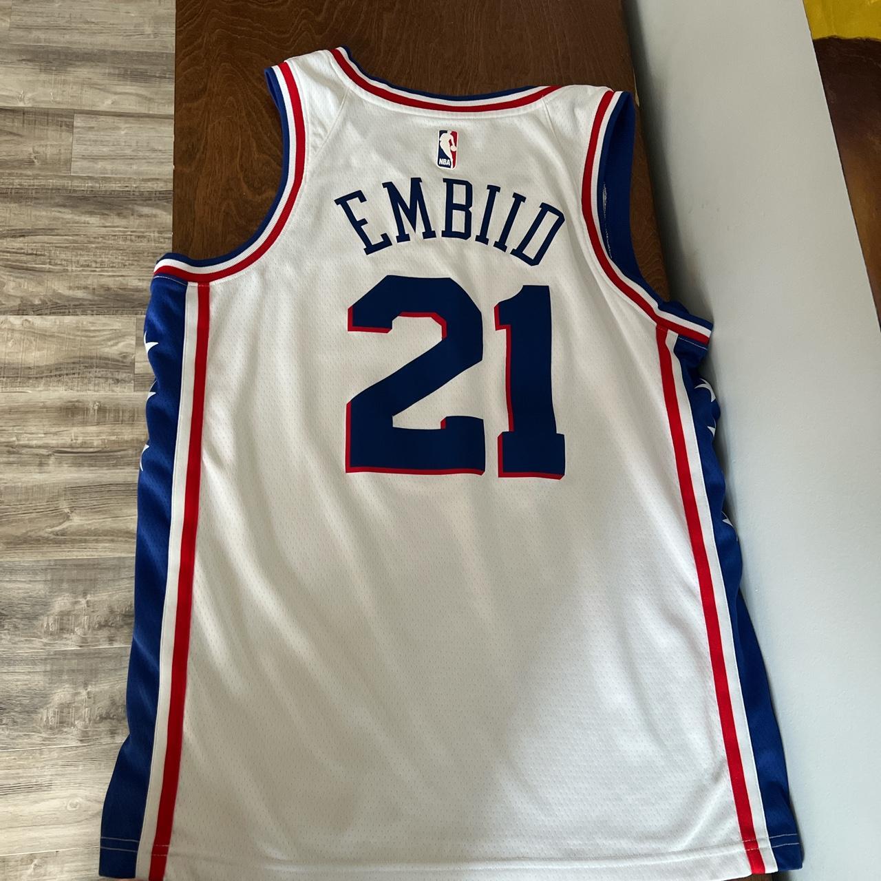 Philadelphia 76ers Joel Embiid basketball jersey. - Depop