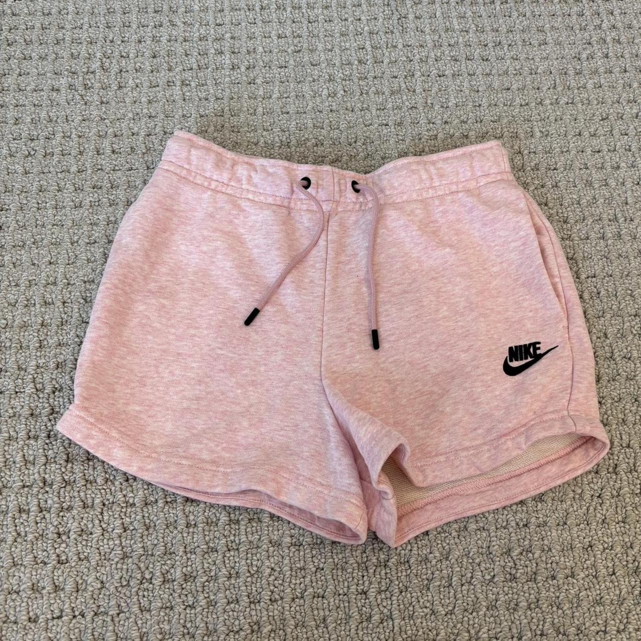 Nike pink sweatshorts hotsell