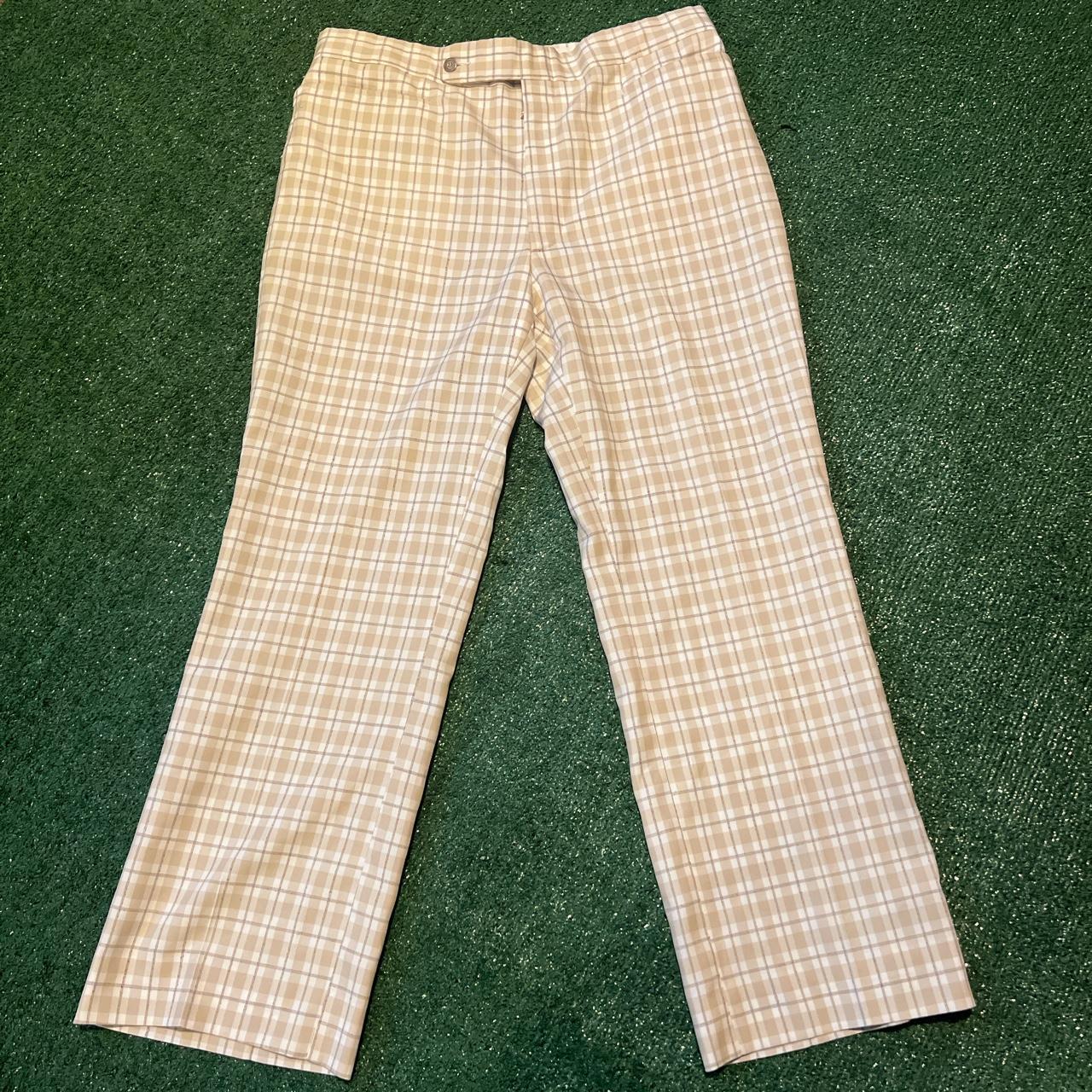 Mens plaid golf on sale pants