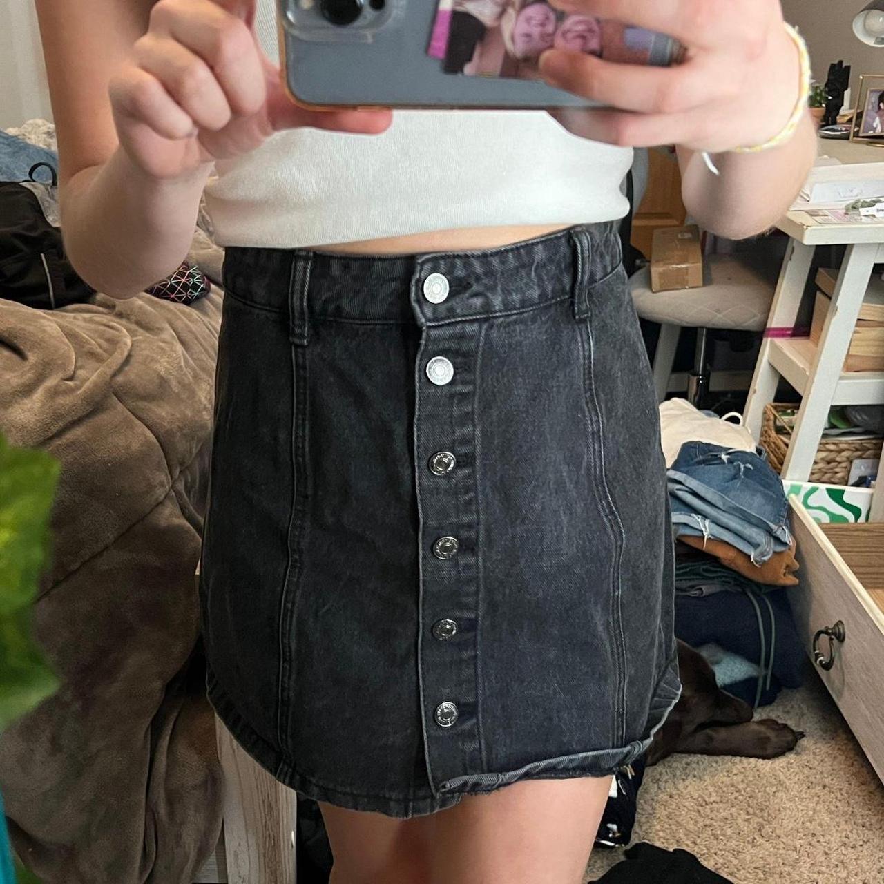 Black jean outlet skirt forever 21