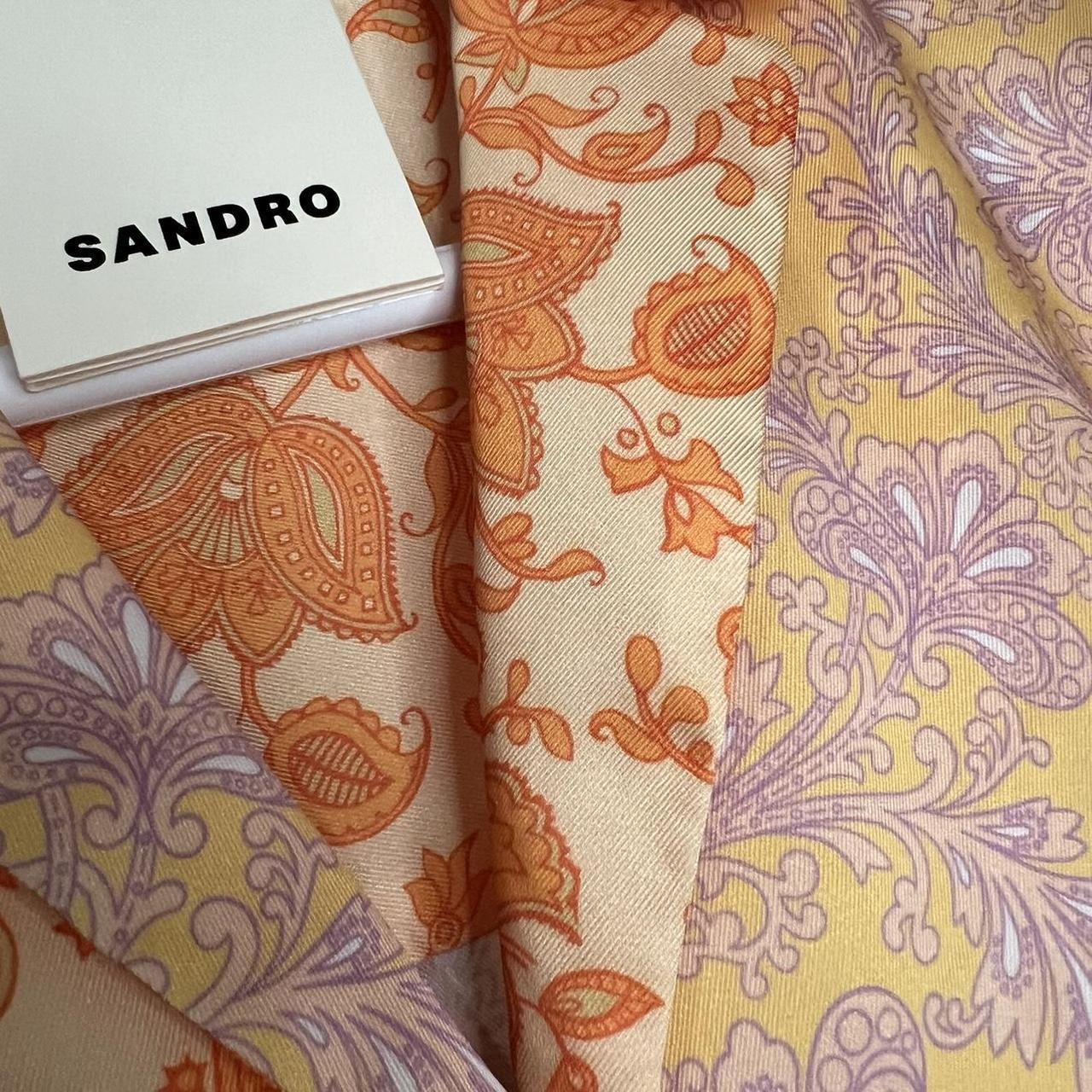 Sandro Women's Orange and Yellow Shirt (3)