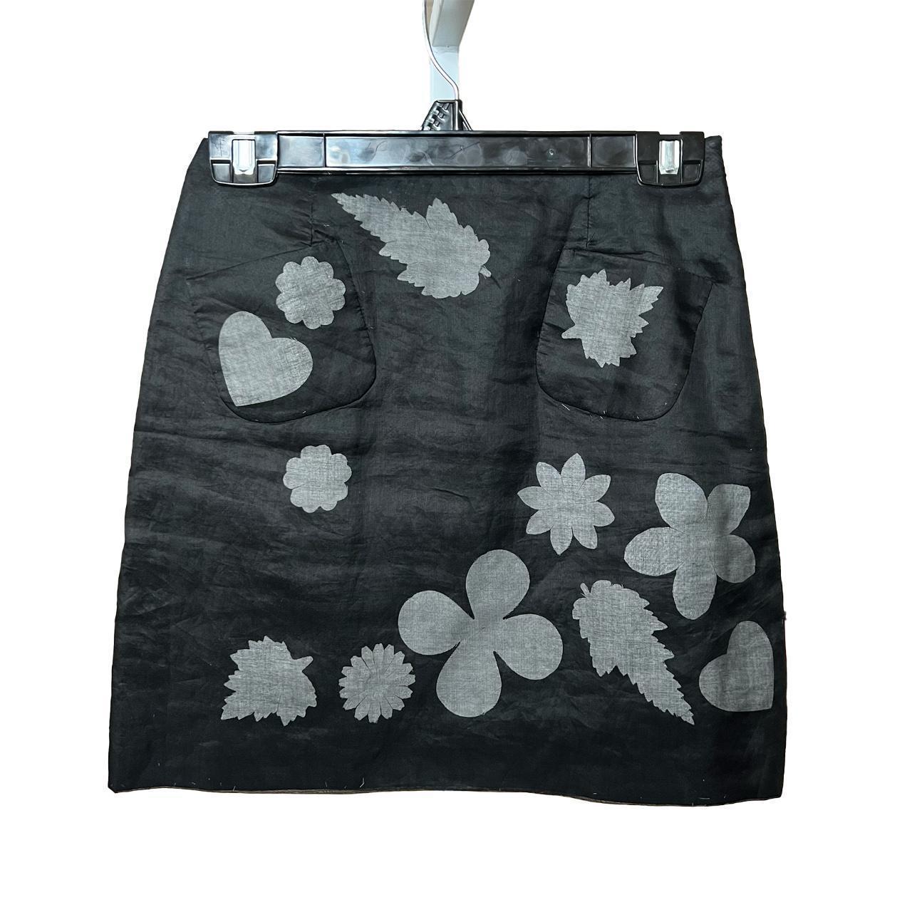 Moschino Cheap & Chic Women's Grey and Black Skirt