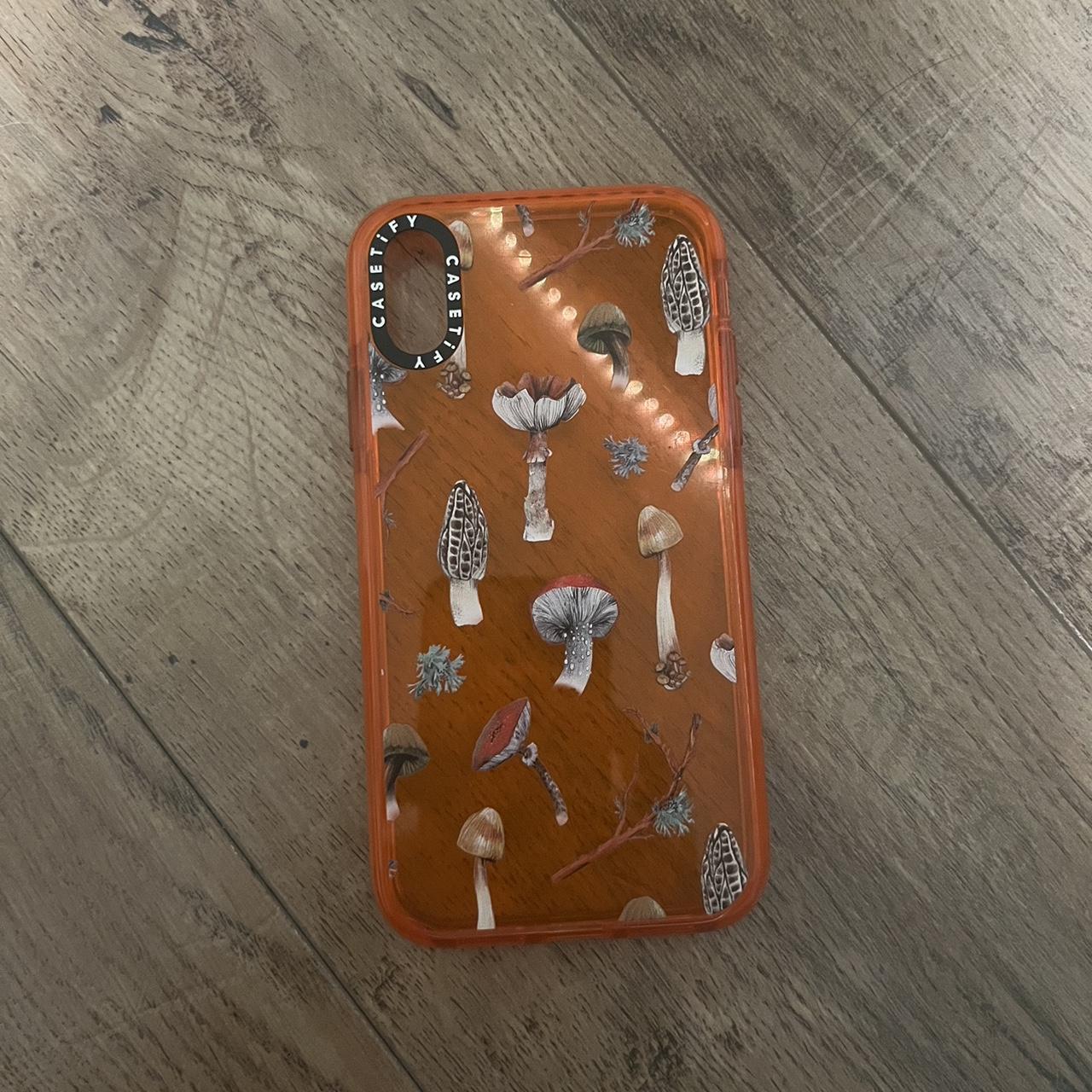 casetify mushroom xr/x iphone case neon orange hard... Depop
