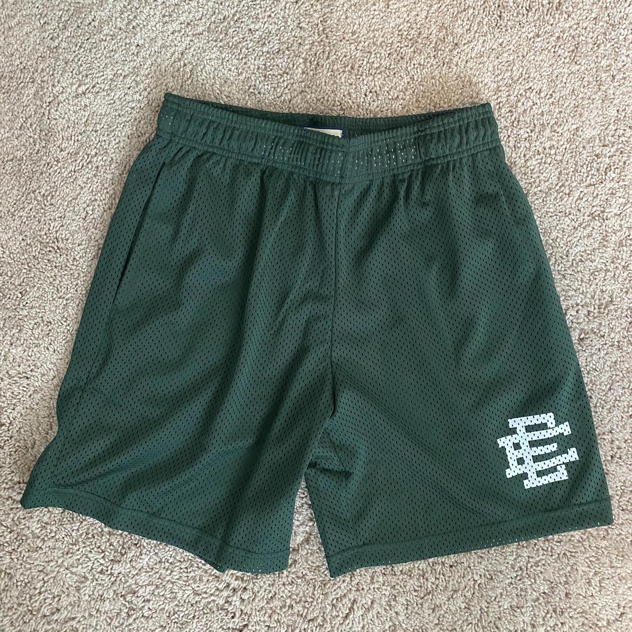 Eric Emanuel Basic Green Mesh Shorts Size XL, worn... Depop