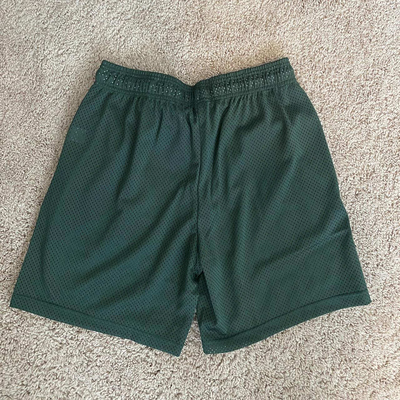 Eric Emanuel Basic Green Mesh Shorts Size XL, worn... - Depop