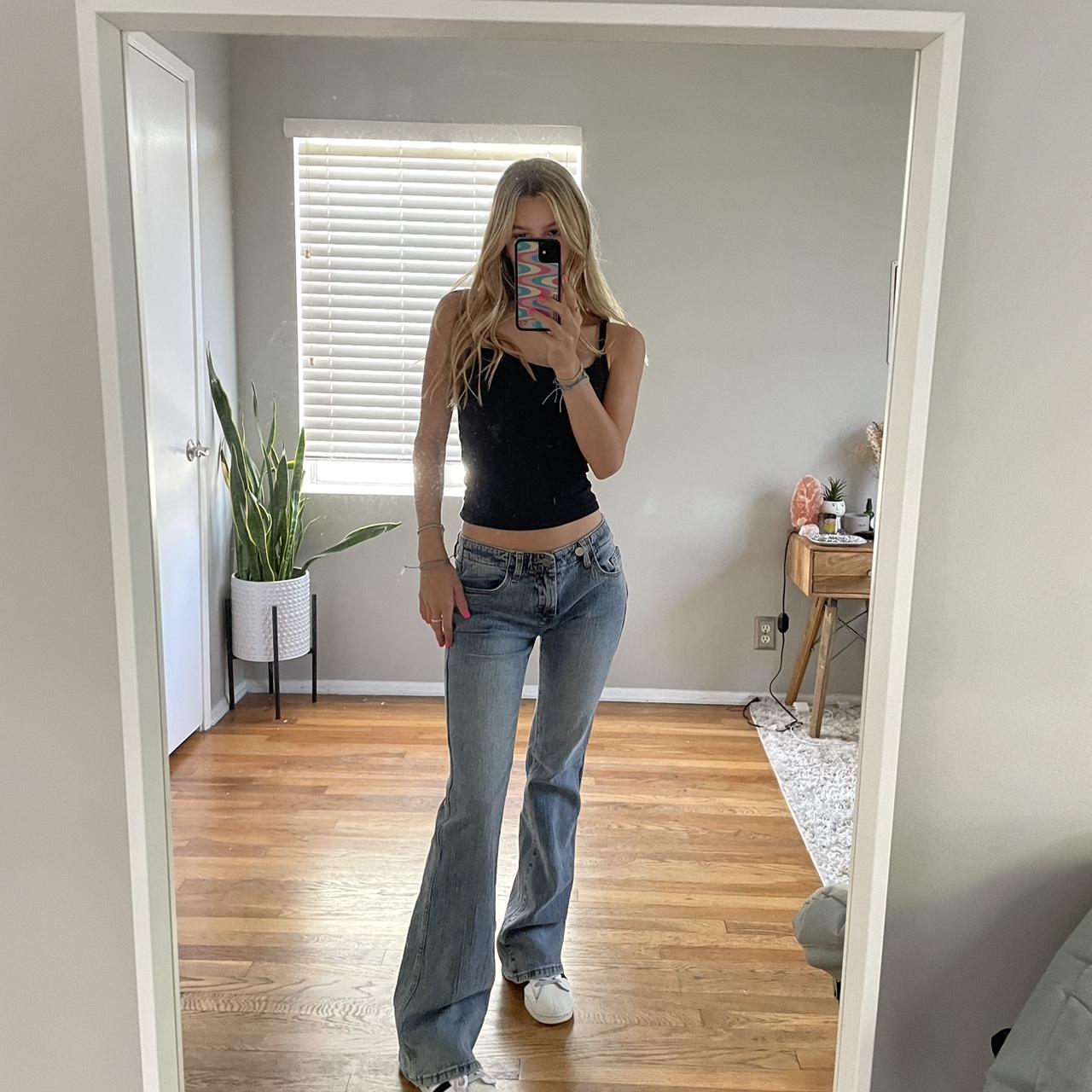 BRANDY MELVILLE/JOHN GALT FLARE JEANS they’re super... Depop