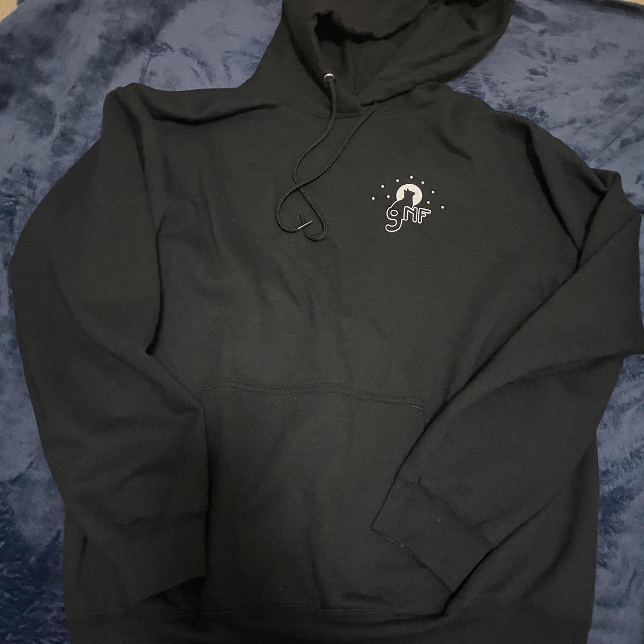 black georgenotfound cat hoodie size L but fits xl Depop