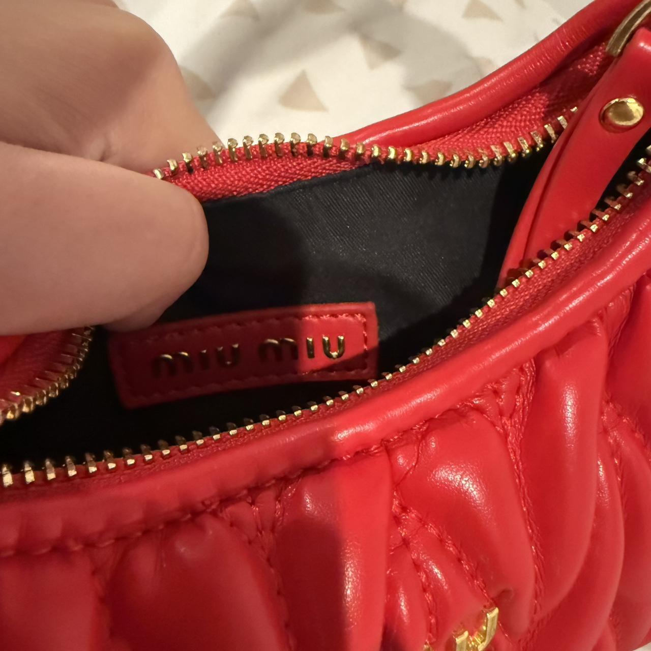 Miu Miu Women's Bag - Red/Multi – Red Miu Miu lea… - image 4