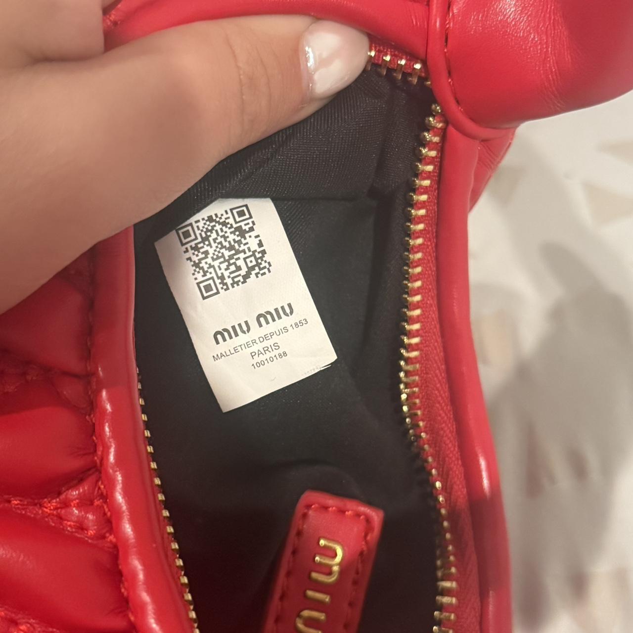 Miu Miu Women's Bag - Red/Multi – Red Miu Miu lea… - image 5