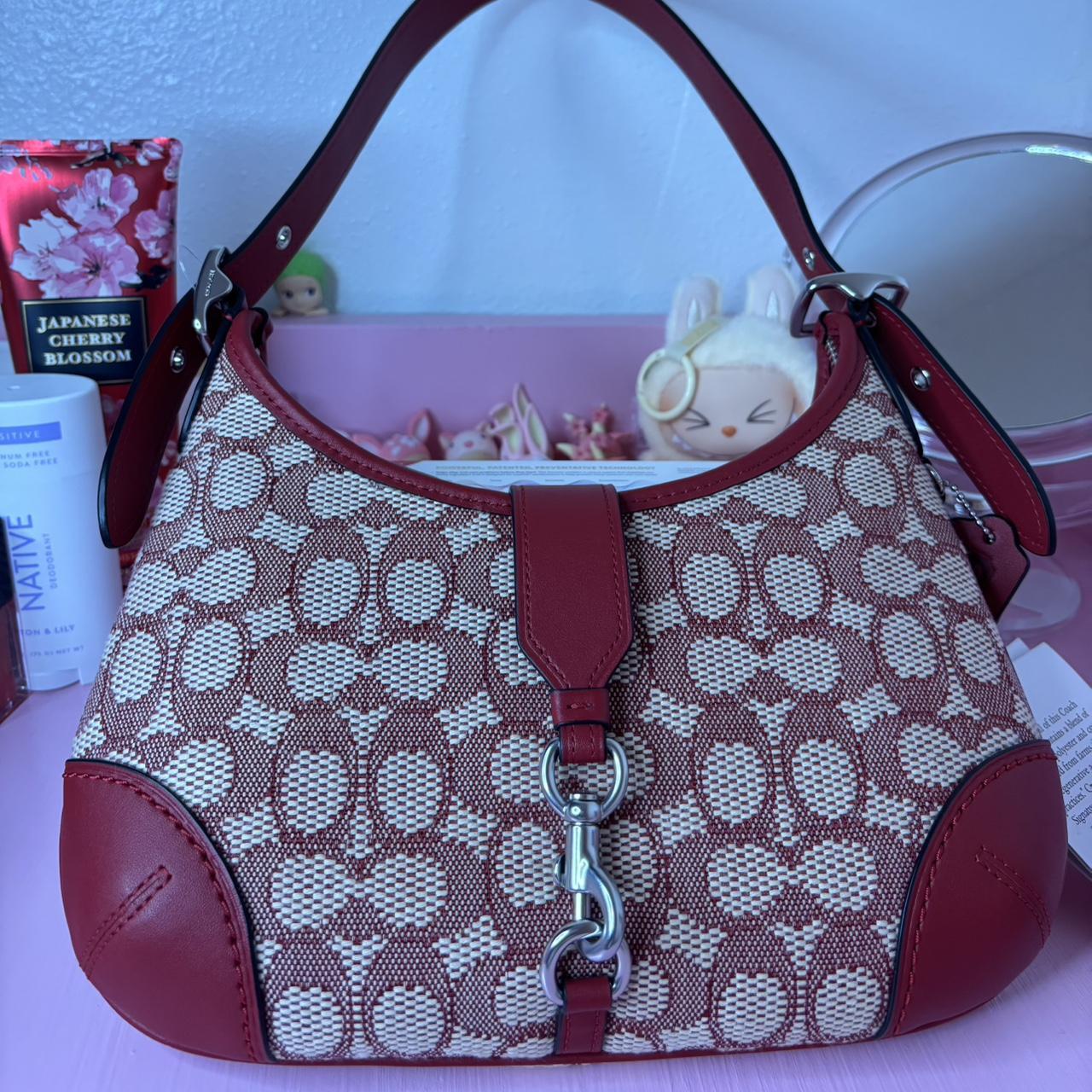 Coach Hamptons Hobo Bag In Signature Textile | Depop