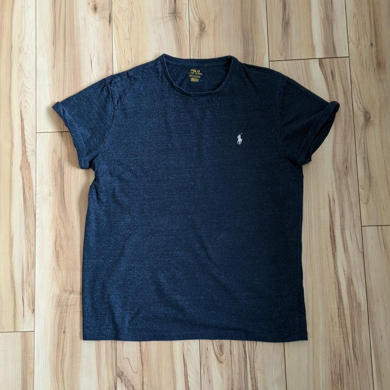 Polo Ralph Lauren Men's Blue and Navy T-shirt | Depop