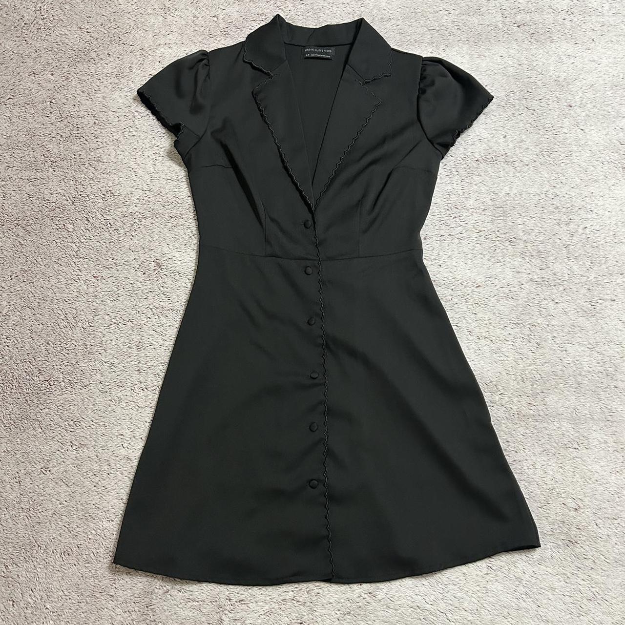 Urban outfitters Betty dress Black button up mini... - Depop